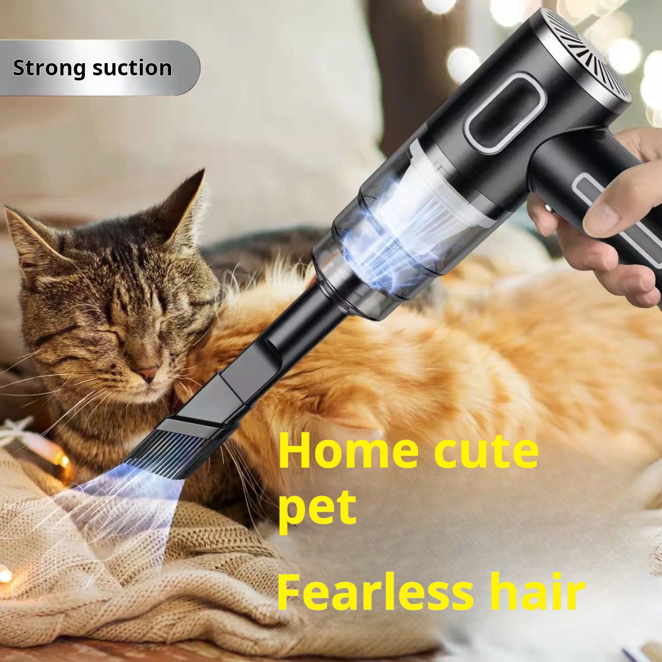 Wireless car vacuum cleaner, portable large suction power household handheld small mini dust blower