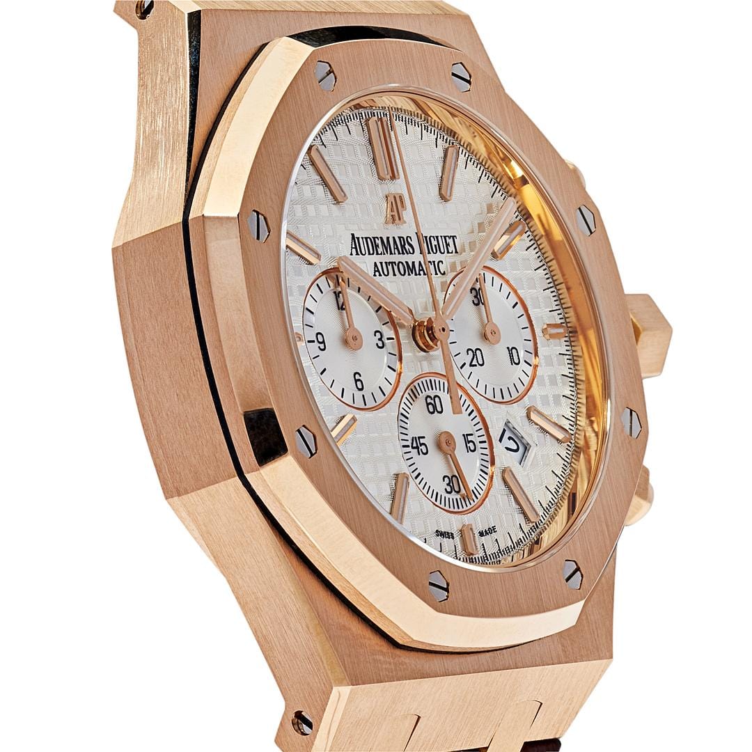 Audemars Piguet Royal Oak 26320OR.OO.D088CR.01 Chronograph Rose Gold Silver Dial