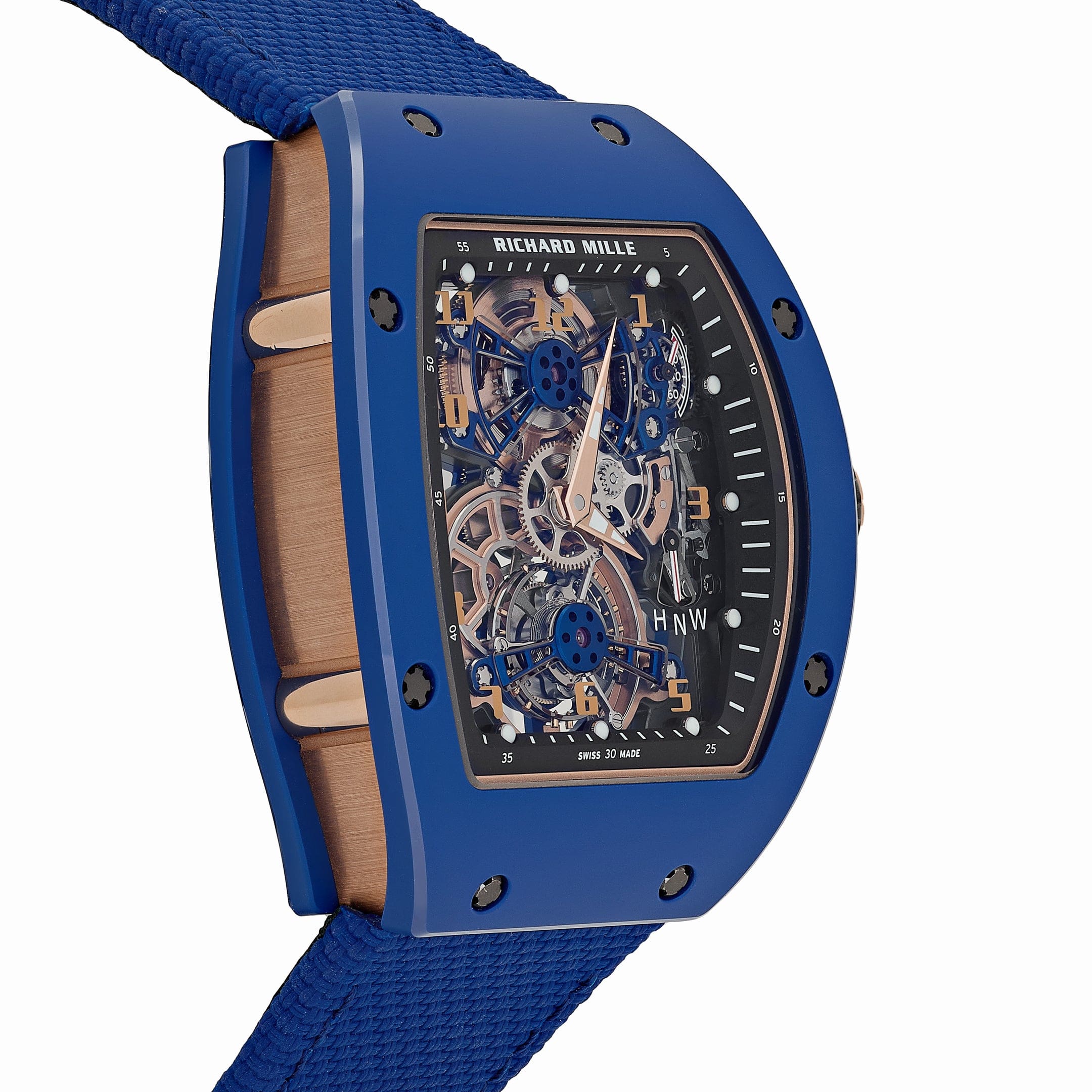 Richard Mille RM 17-02 Blue Ceramic Rose Gold Tourbillon Limited Edition of 30