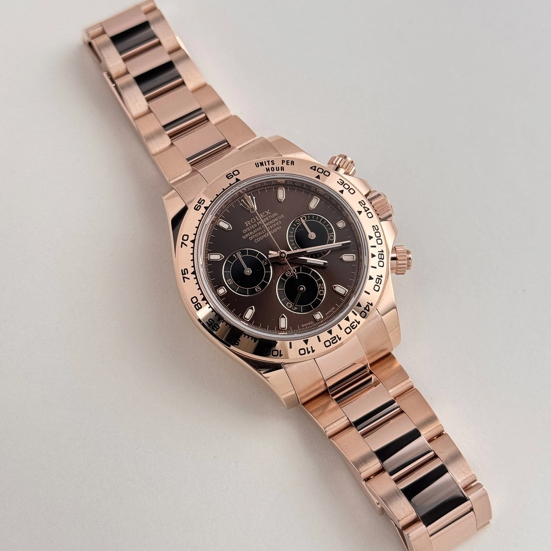 Rolex Daytona 116505 Rose Gold Chocolate Brown Dial