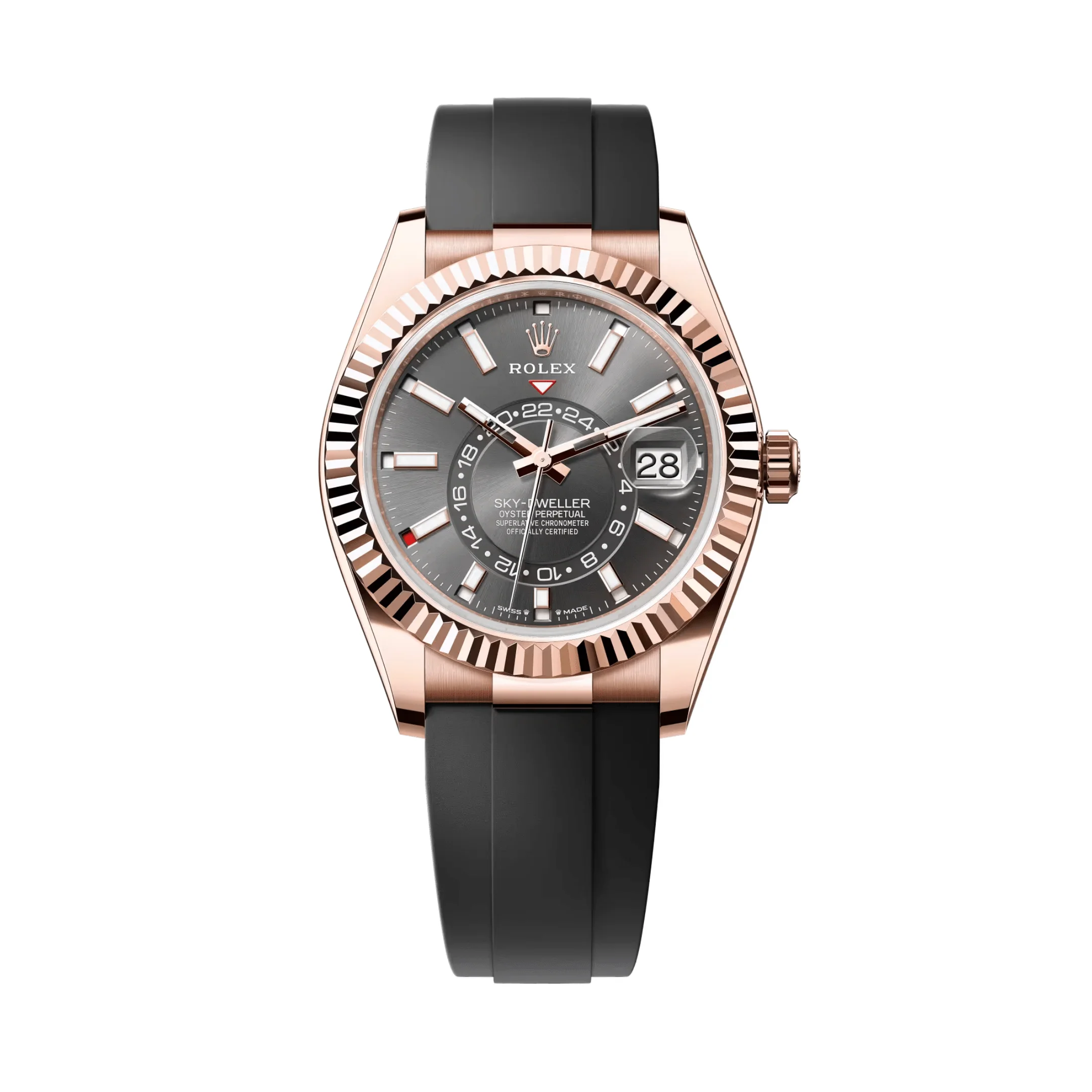 Rolex Sky-Dweller 336235 Rose Gold Slate Rhodium Dial (2023)