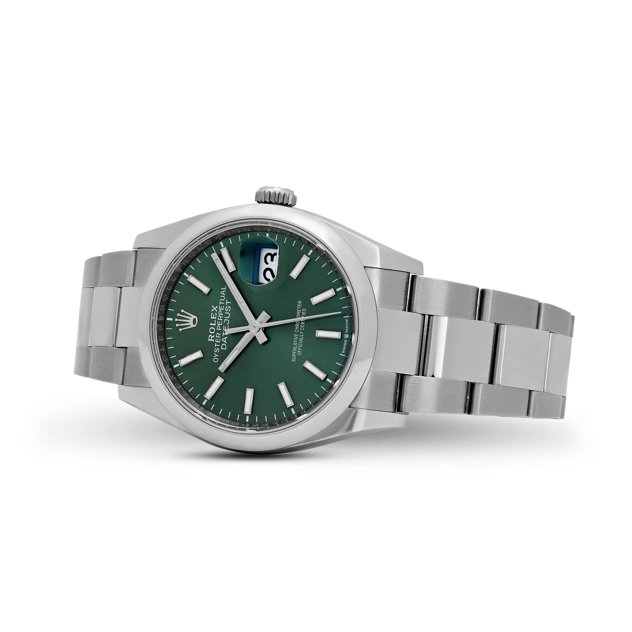 Rolex Datejust 36 126200 Stainless Steel Mint Green Dial Oyster (2025)