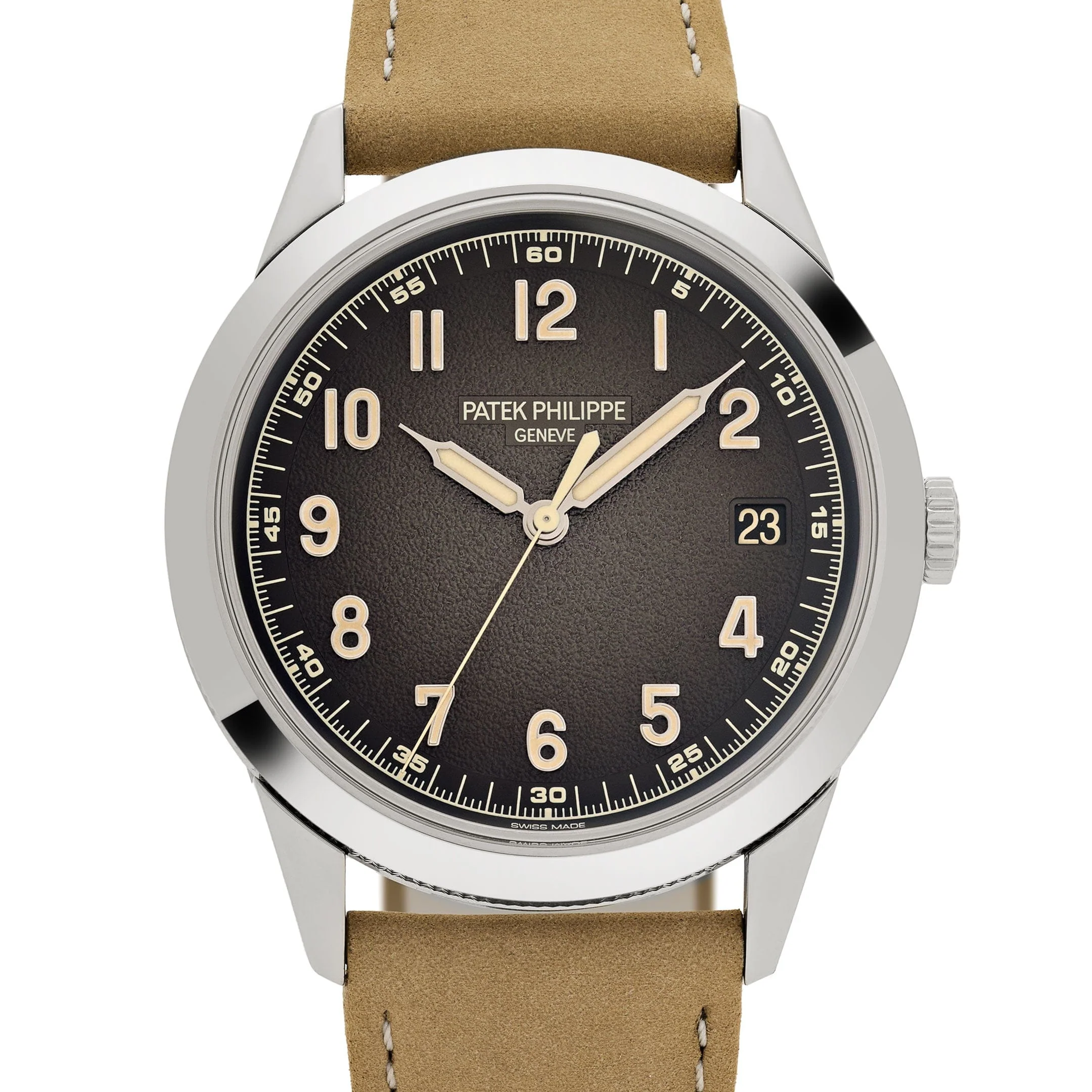 Patek Philippe Calatrava 5226G-001 White Gold Charcoal Dial Date (2025)