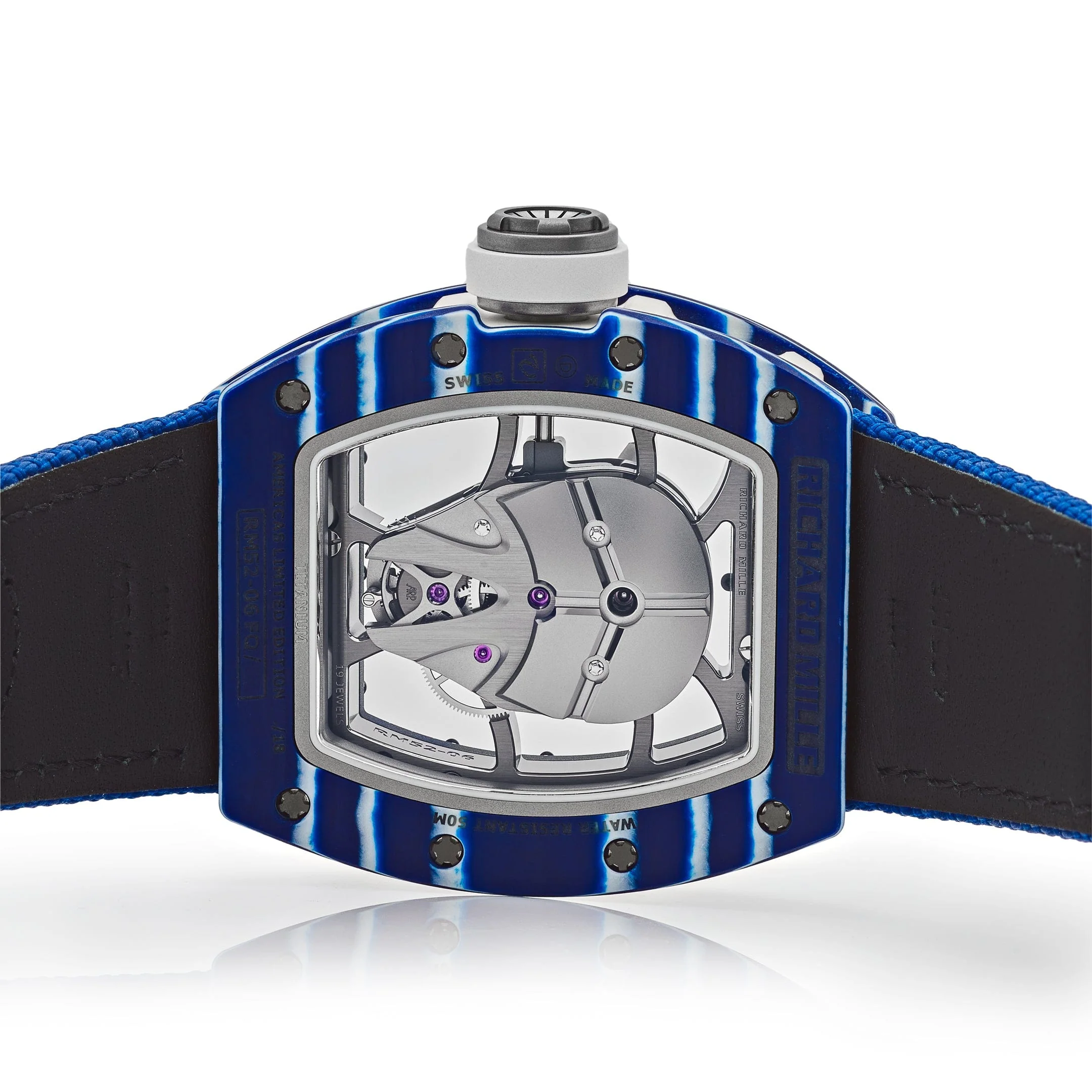 Richard Mille RM 52-06 Tourbillon 'Mask' Blue White Quartz TPT Limited Edition of 18