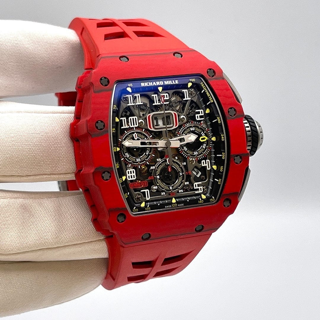 Richard Mille RM 11-03 Automatic Flyback Chronograph Red Quartz TPT Titanium