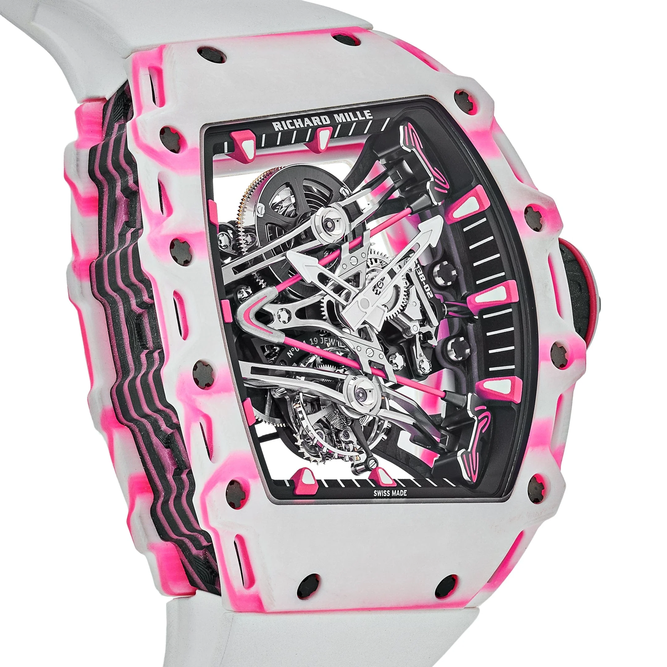 Richard Mille RM 38-02 Bubba Watson Tourbillon White Pink Quartz TPT Limited Edition of 50
