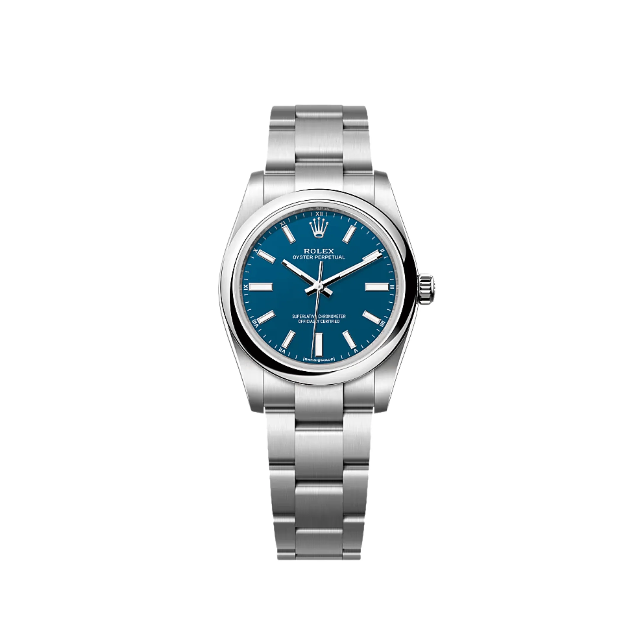 Rolex Oyster Perpetual 34 124200 Stainless Steel Blue Dial (2025)