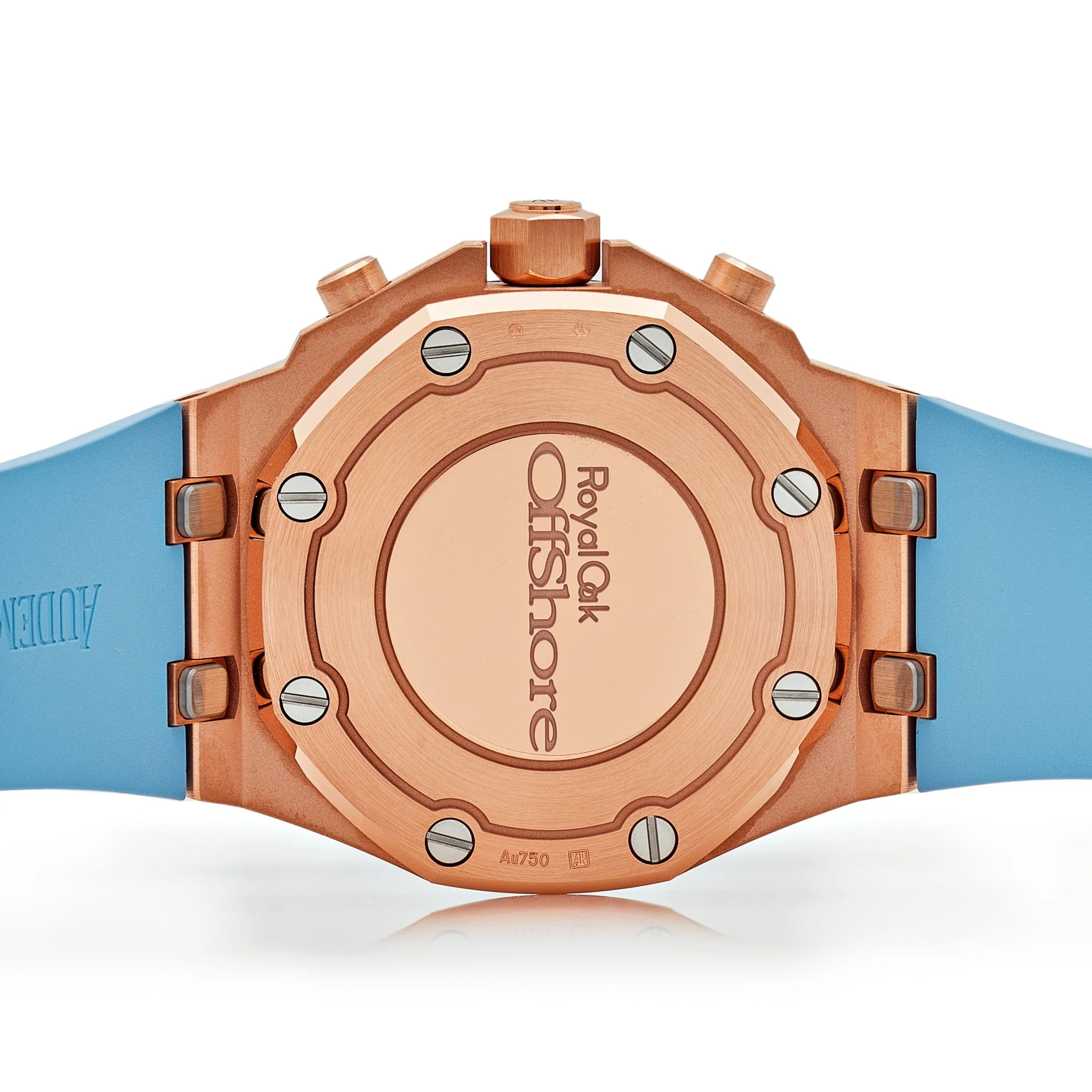 Audemars Piguet Royal Oak Offshore 26231OR.ZZ.A085CA.01 Chronograph Rose Gold Blue Dial Diamond Bezel (2023)