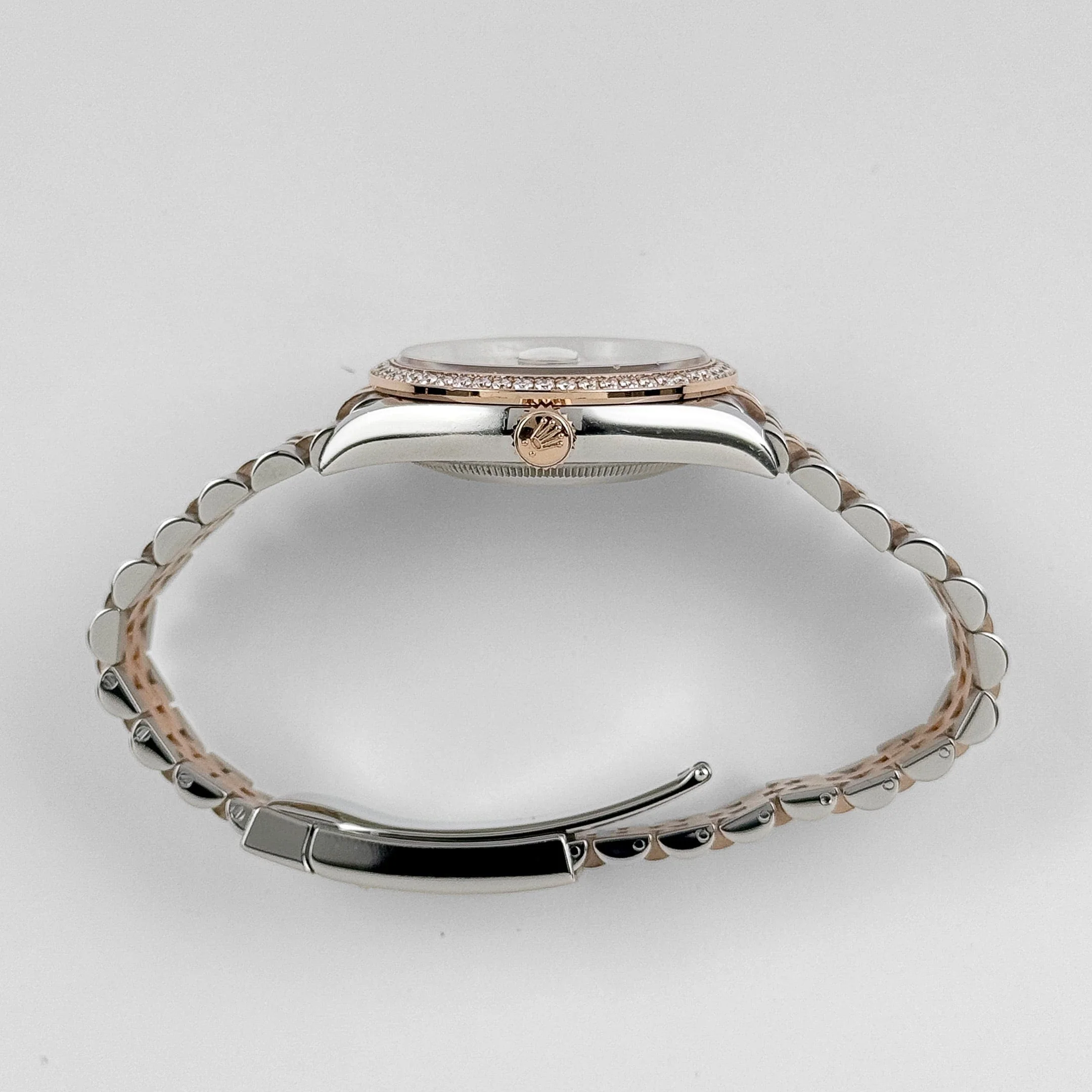 Rolex Datejust 126281RBR Rose Gold Stainless Steel Slate Diamond Dial Diamond Bezel (2023)