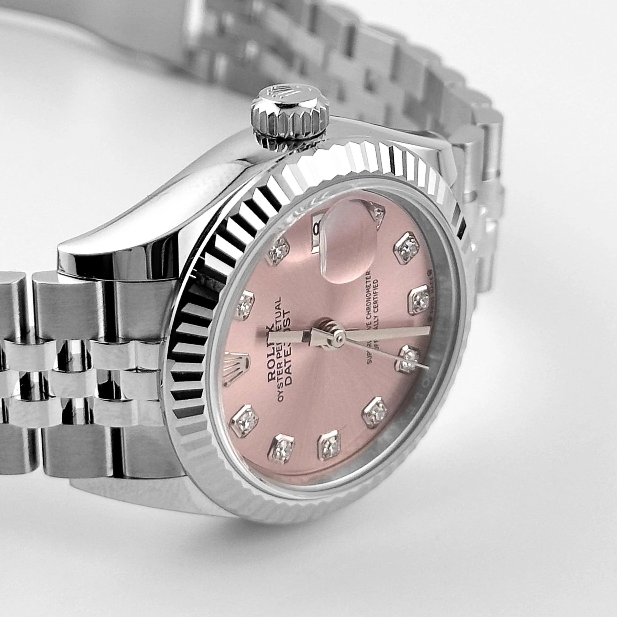 Rolex Datejust 28 279174 'Ladies' Stainless Steel Pink Diamond Dial Jubilee (2025)