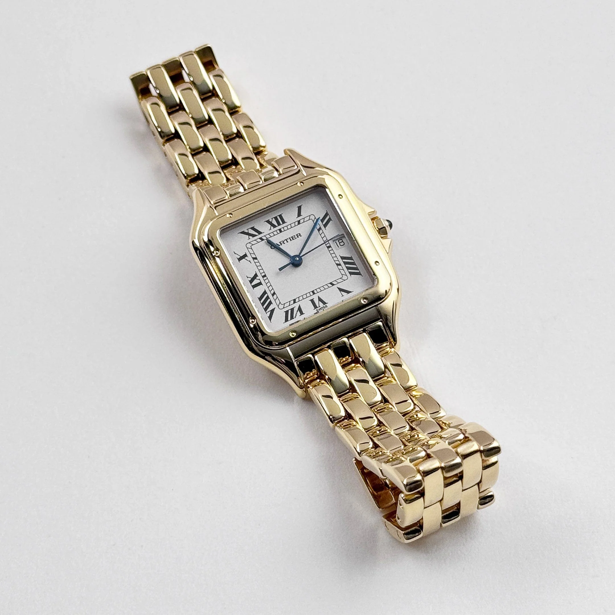 Cartier Panthere 88396 'Ladies' Yellow Gold White Dial Quartz