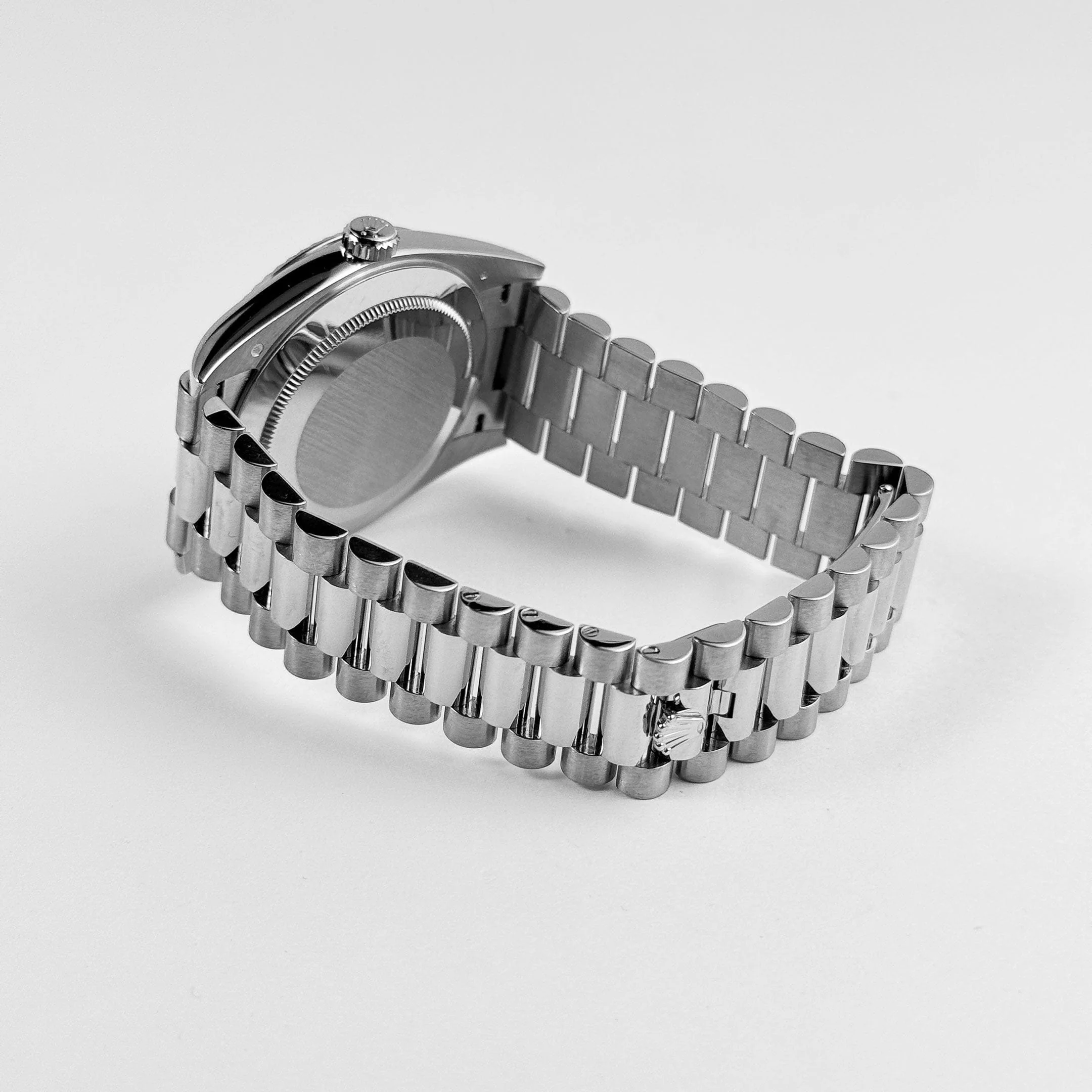 Rolex-Day Date 40 228239 White Gold Silver Stripe Motif Dial (2018)