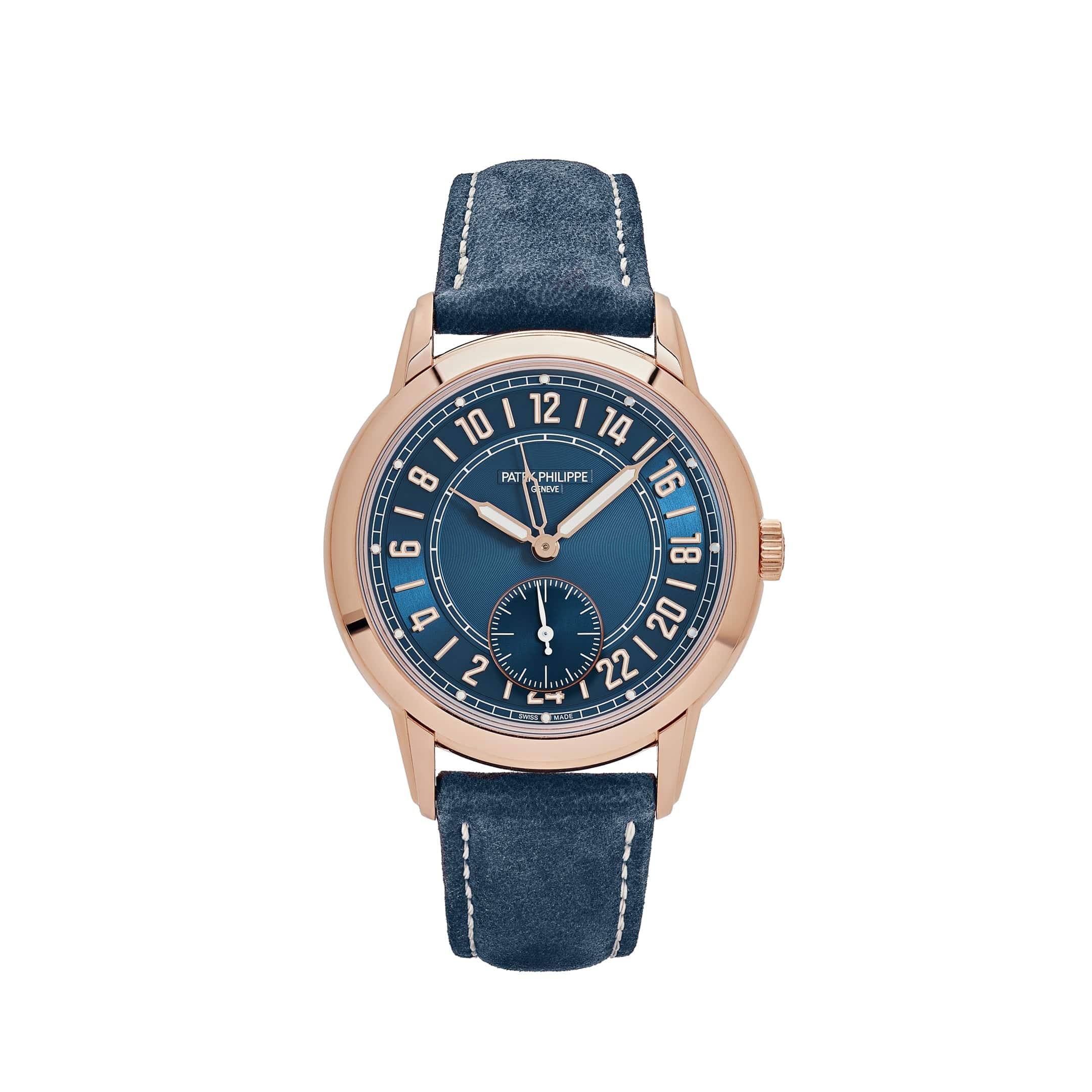 Patek Philippe Complications Calatrava 5224R-001 Travel Time Rose Gold Navy Blue Dial (2024)