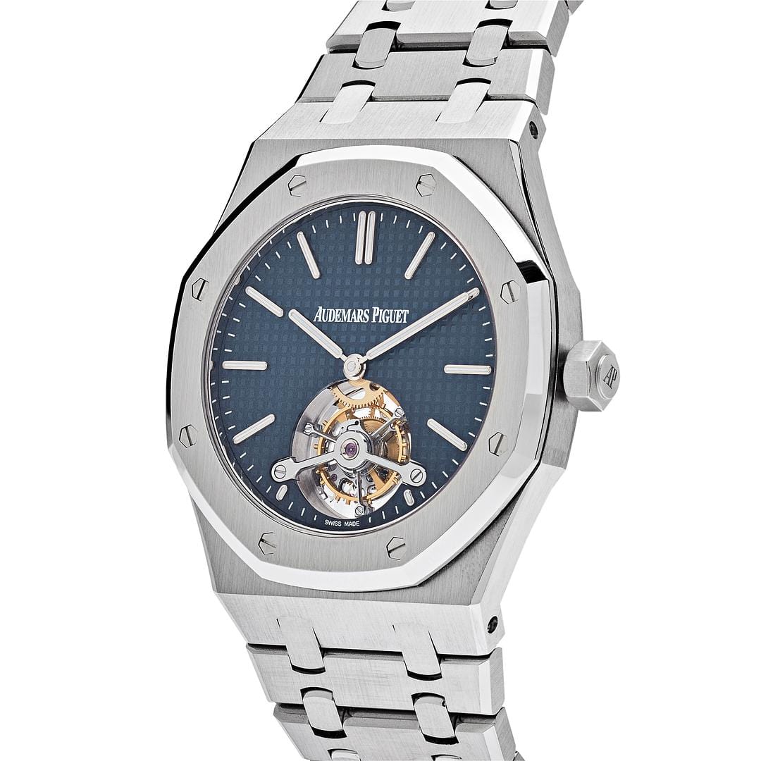 Audemars Piguet Royal Oak 26510ST.OO.1220ST.01 Tourbillon Extra-Thin Steel Blue Dial