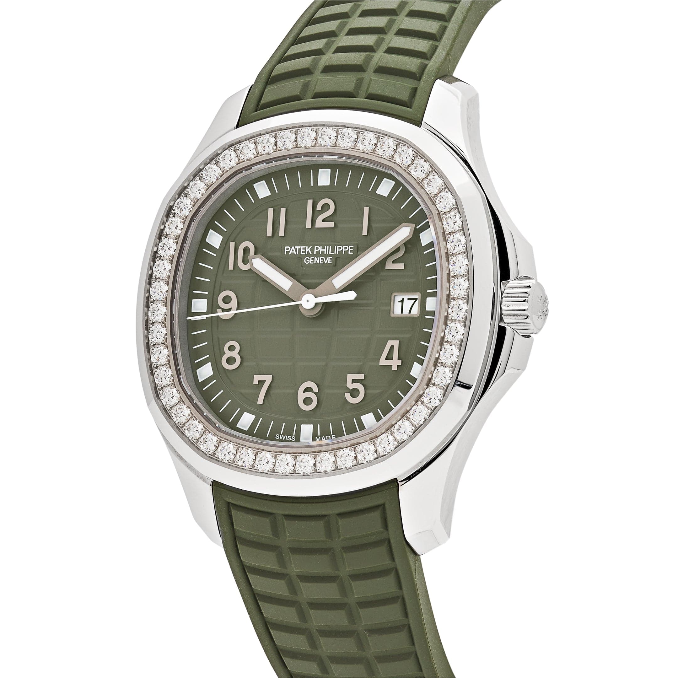Patek Philippe Aquanaut Luce 5267/200A-011 Stainless Steel Green Dial Diamond Bezel