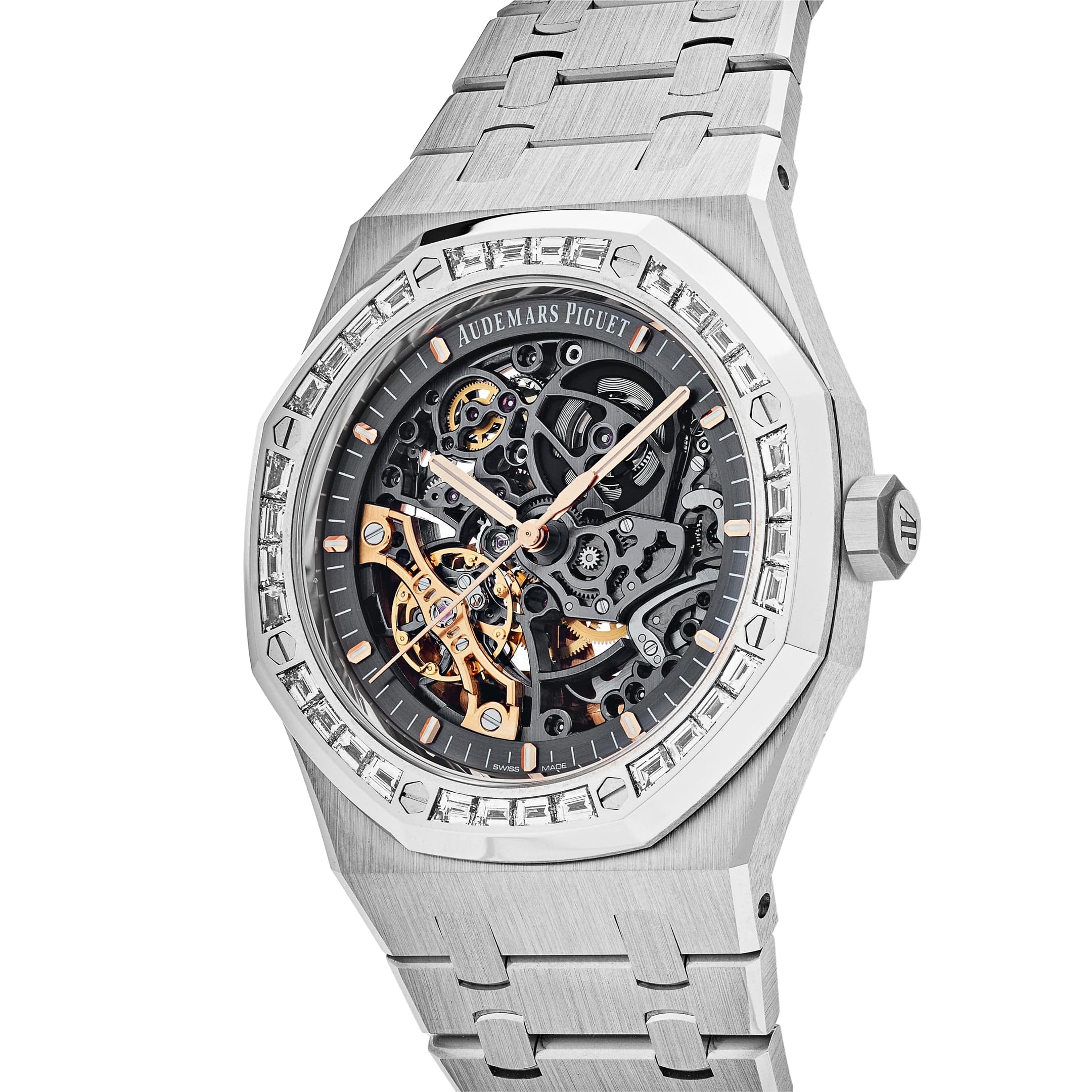 Audemars Piguet Royal Oak 15412BC.ZZ.1220BC.01 Double Balance Wheel Openworked Diamond Bezel