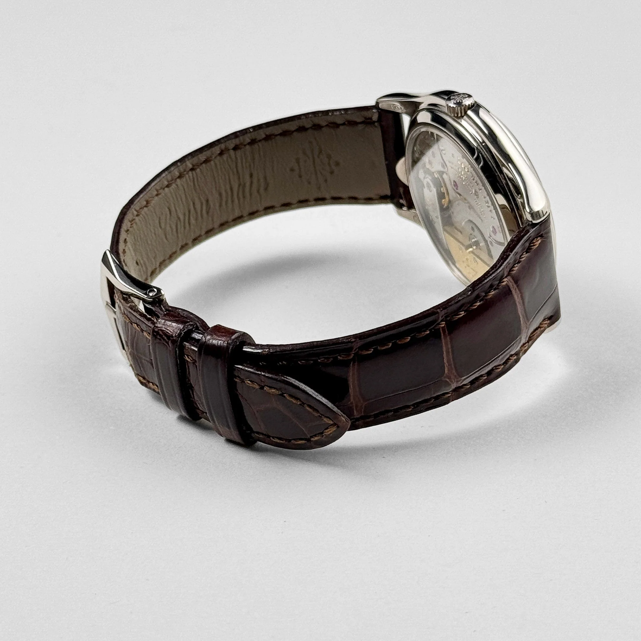 Patek Philippe 3940G-011 Perpetual Calendar Moonphase White Gold Opaline Silver Dial