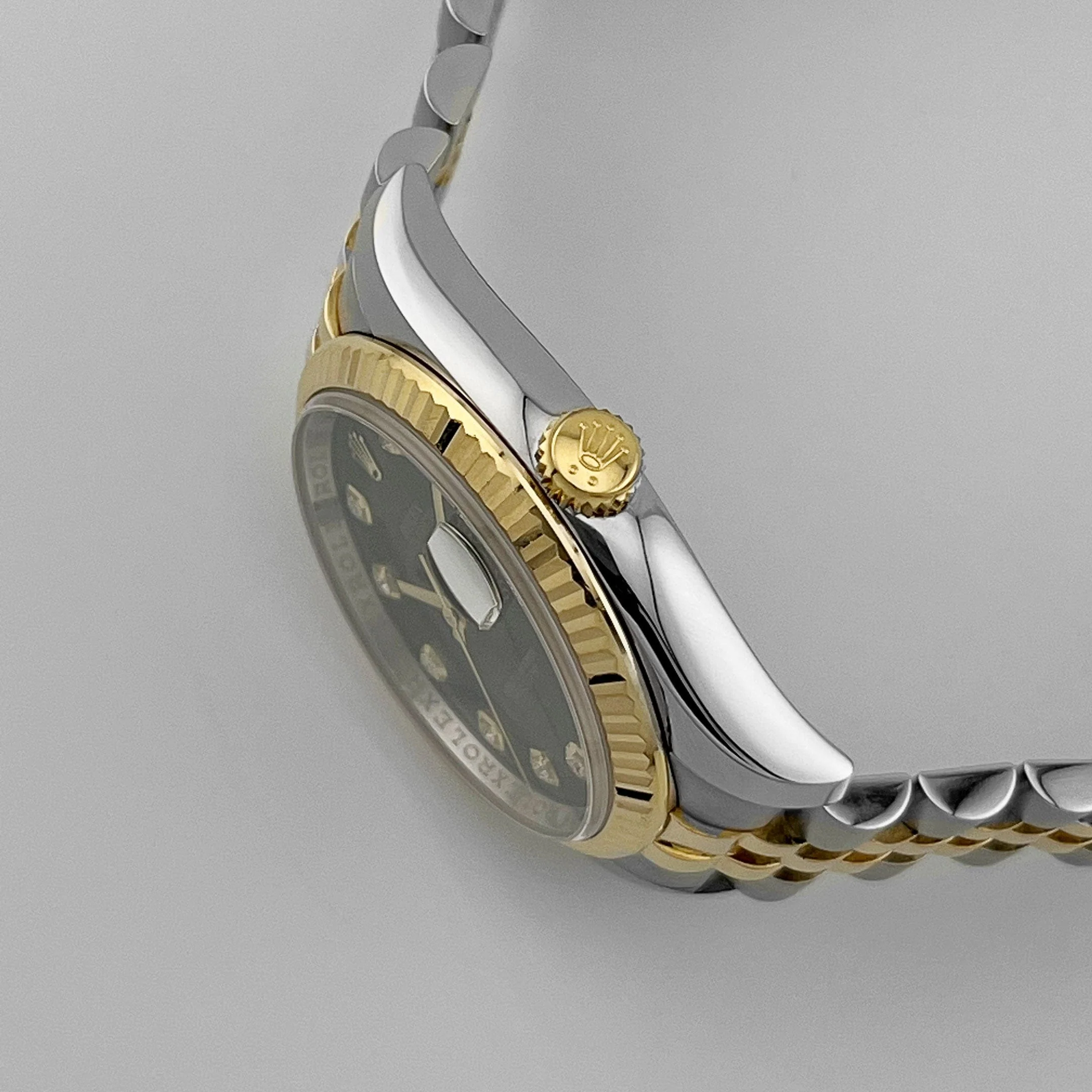 Rolex Datejust 36 116233 Yellow Gold Stainless Steel Black Diamond Dial Jubilee (2013)