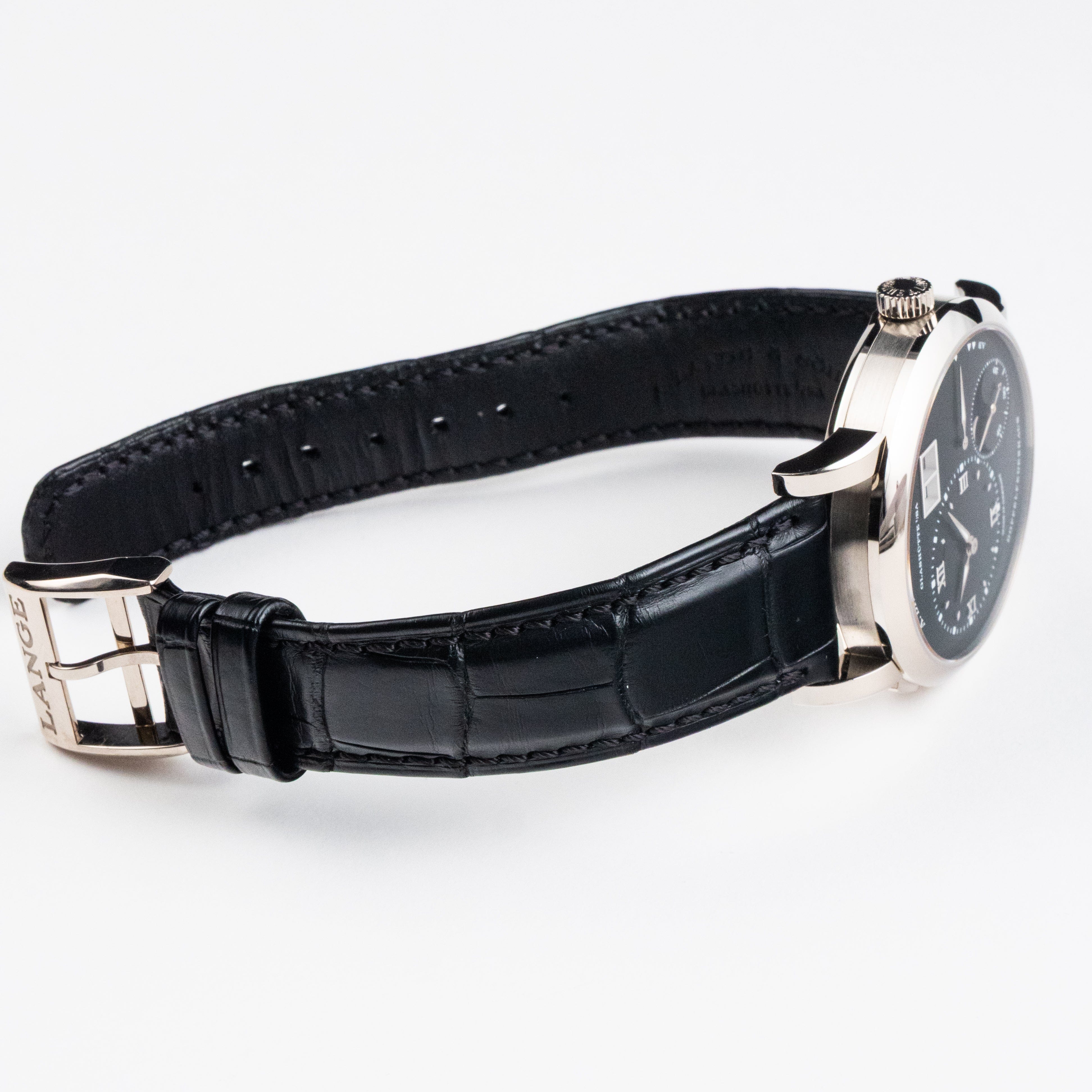 A. Lange & Söhne 192.029 Lange 1 Moon Phase White Gold Black Dial (2023)