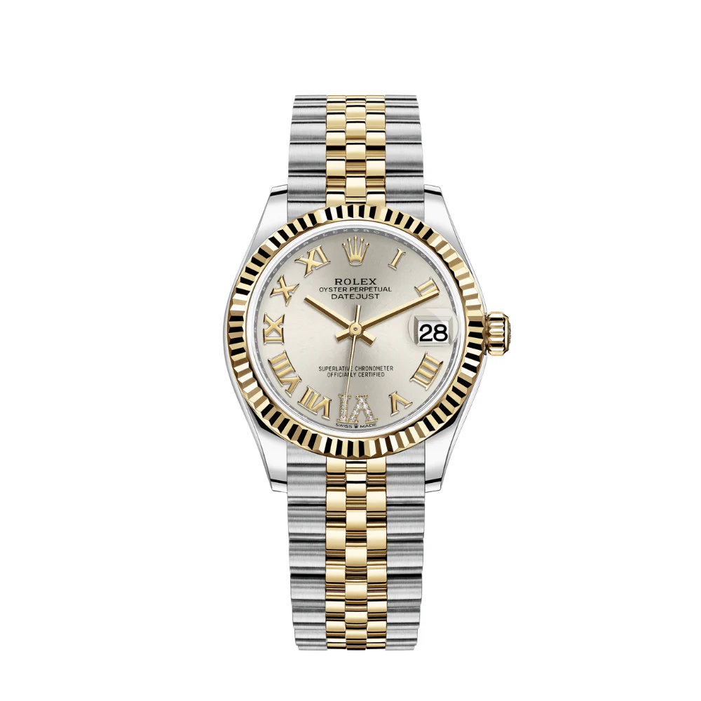 Rolex Datejust 31 278273 'Ladies' Yellow Gold Stainless Steel Silver Dial
