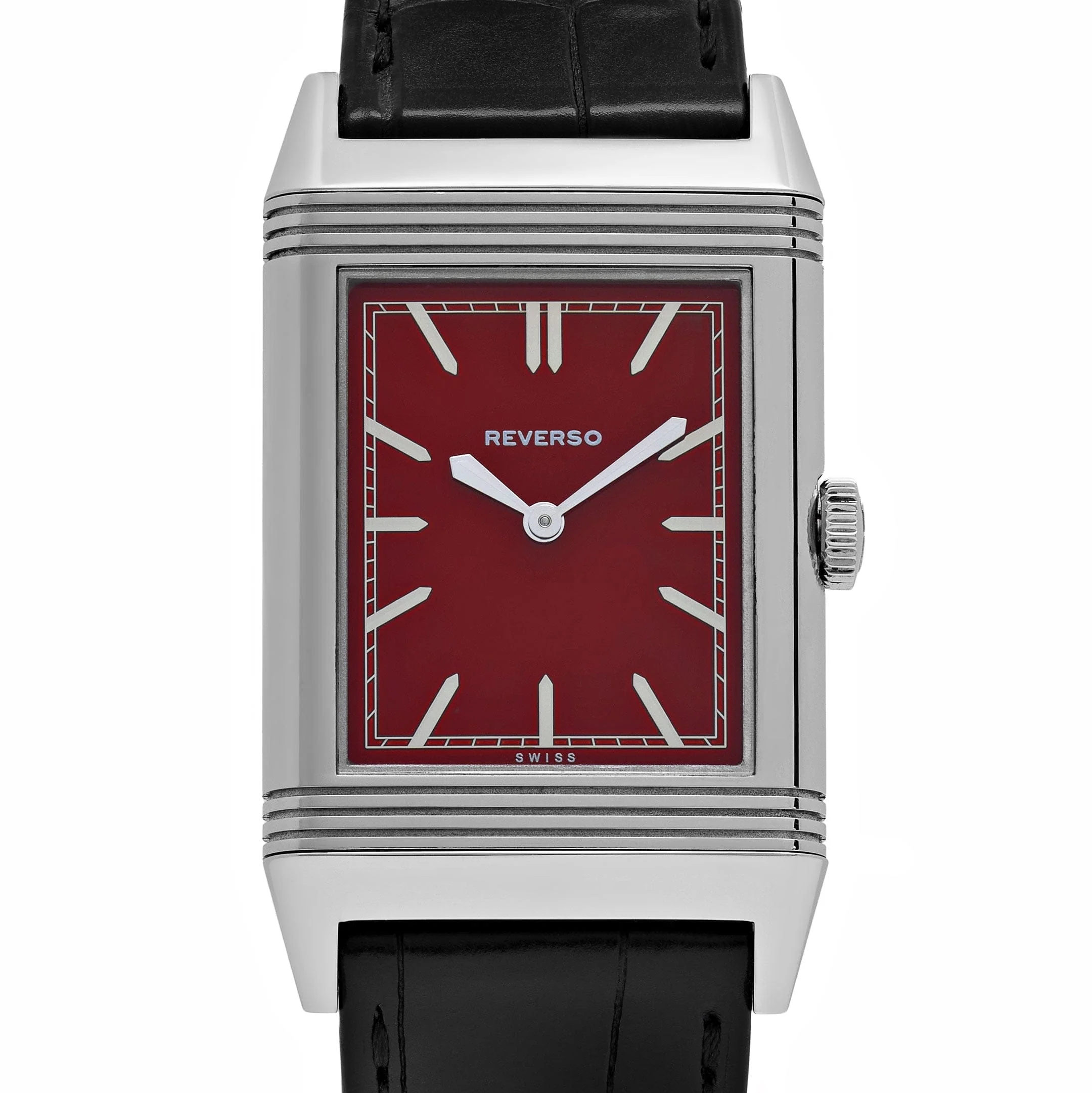 Jaeger-LeCoultre Reverso 278856J Stainless Steel Red Dial Special '1931 Rouge' Edition