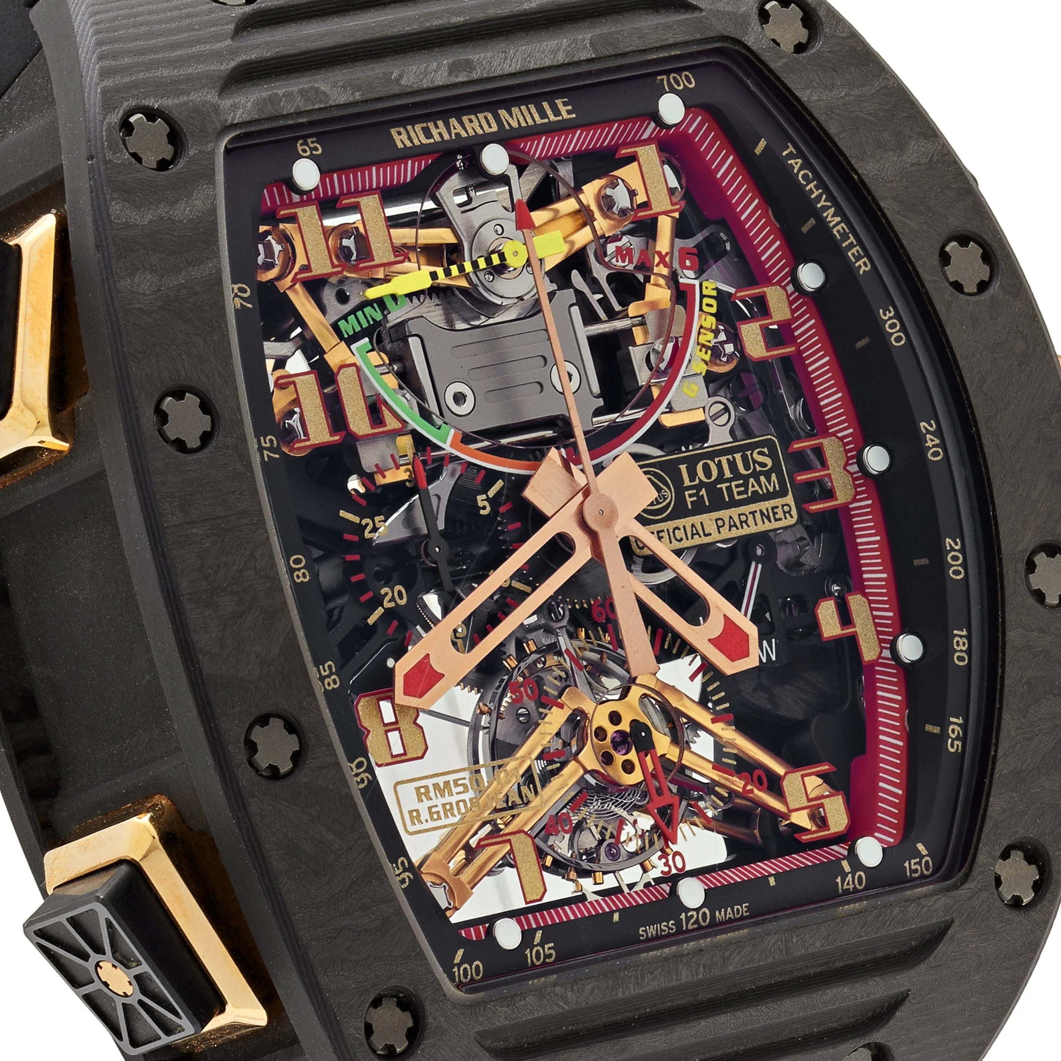 Richard Mille RM 50-01 'Romain Grosjean Lotus F1 G-Sensor' Tourbillon Carbon NTPT Limited Edition of 30