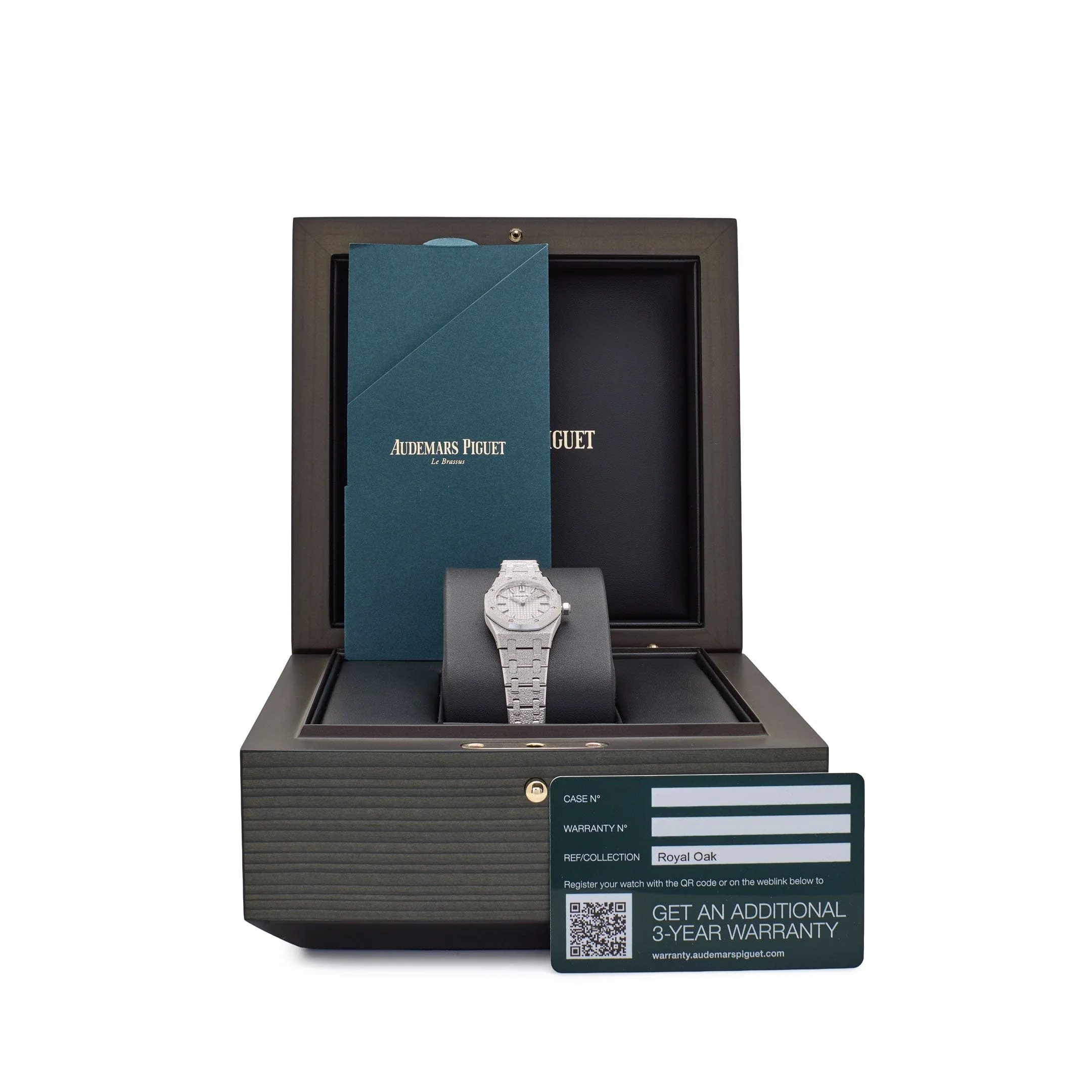 Audemars Piguet Royal Oak 67630BC.GG.1312BC.01-B 'Mini' Frosted White Gold Quartz (2025)