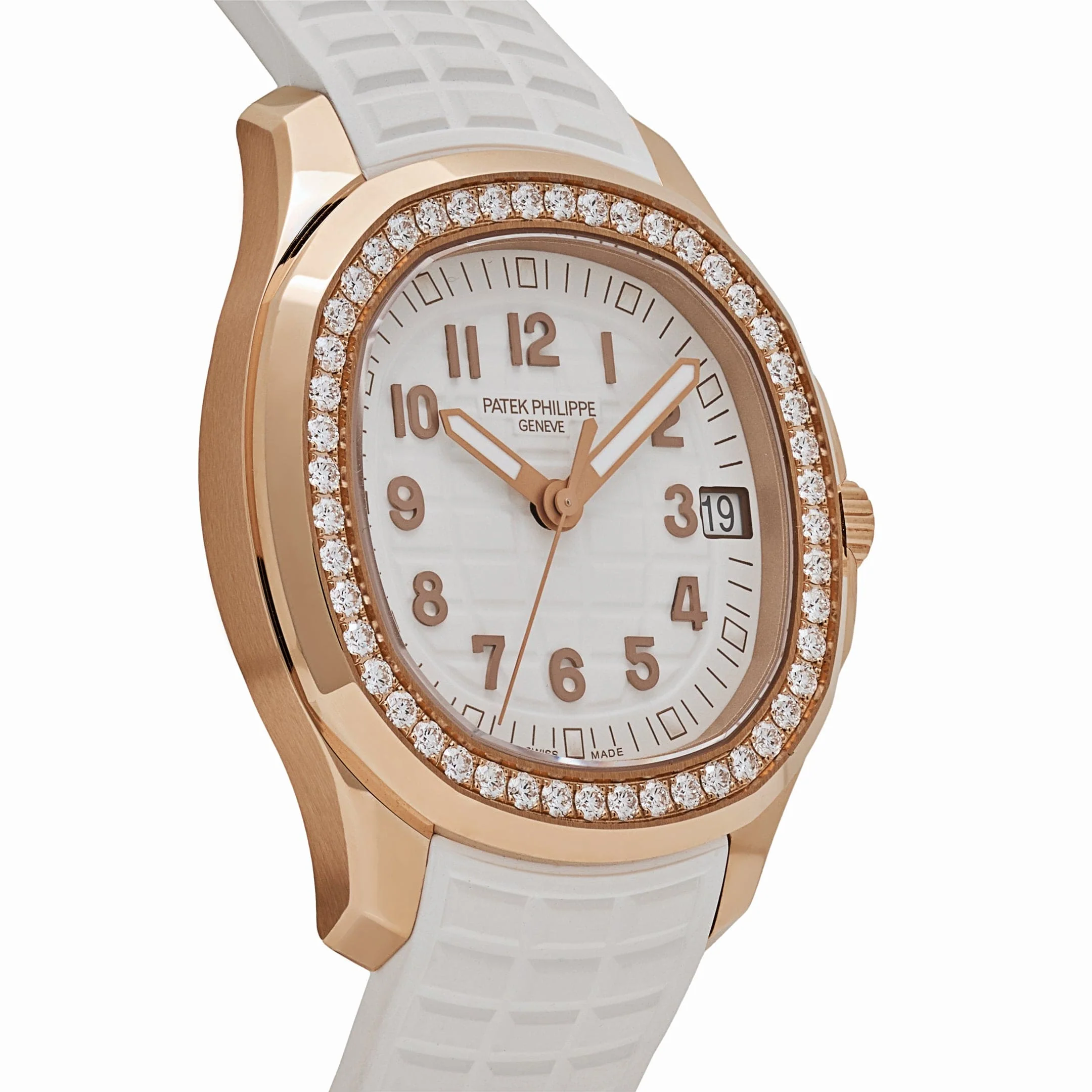Patek Philippe Aquanaut Luce 5268/200R-001 Rose Gold Diamond Bezel White Dial