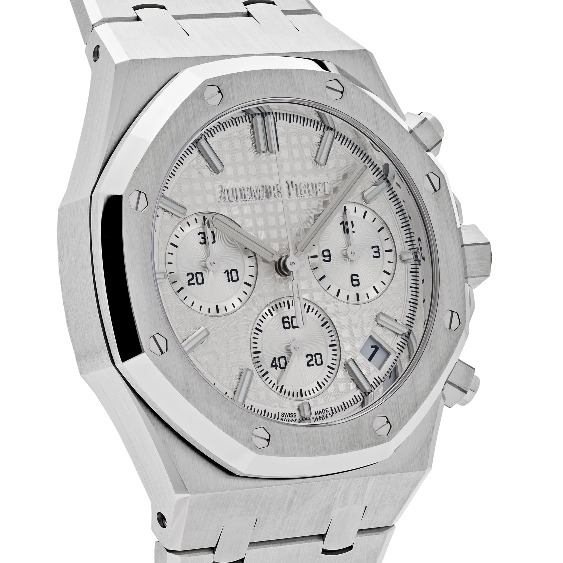 Audemars Piguet Royal Oak 26240ST.OO.1320ST.03 Selfwinding Chronograph '50th Anniversary' Stainless Steel White Dial