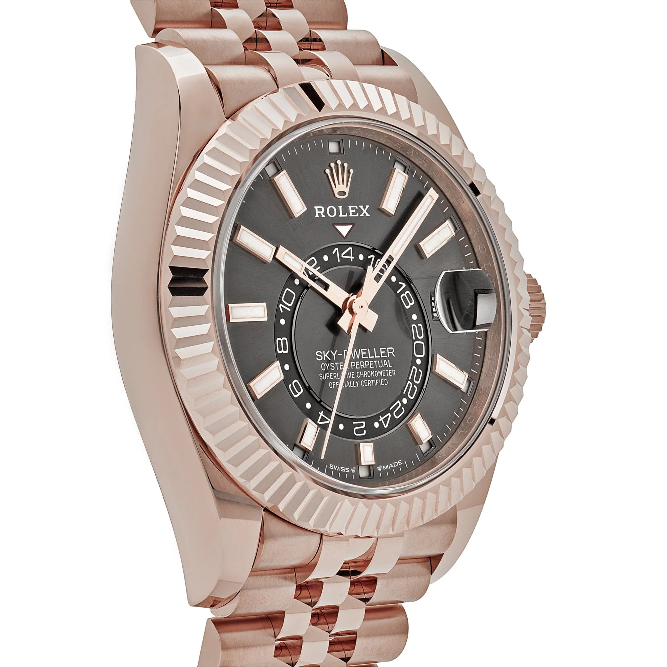 Rolex Sky-Dweller 336935 Rose Gold Slate Dial Jubilee