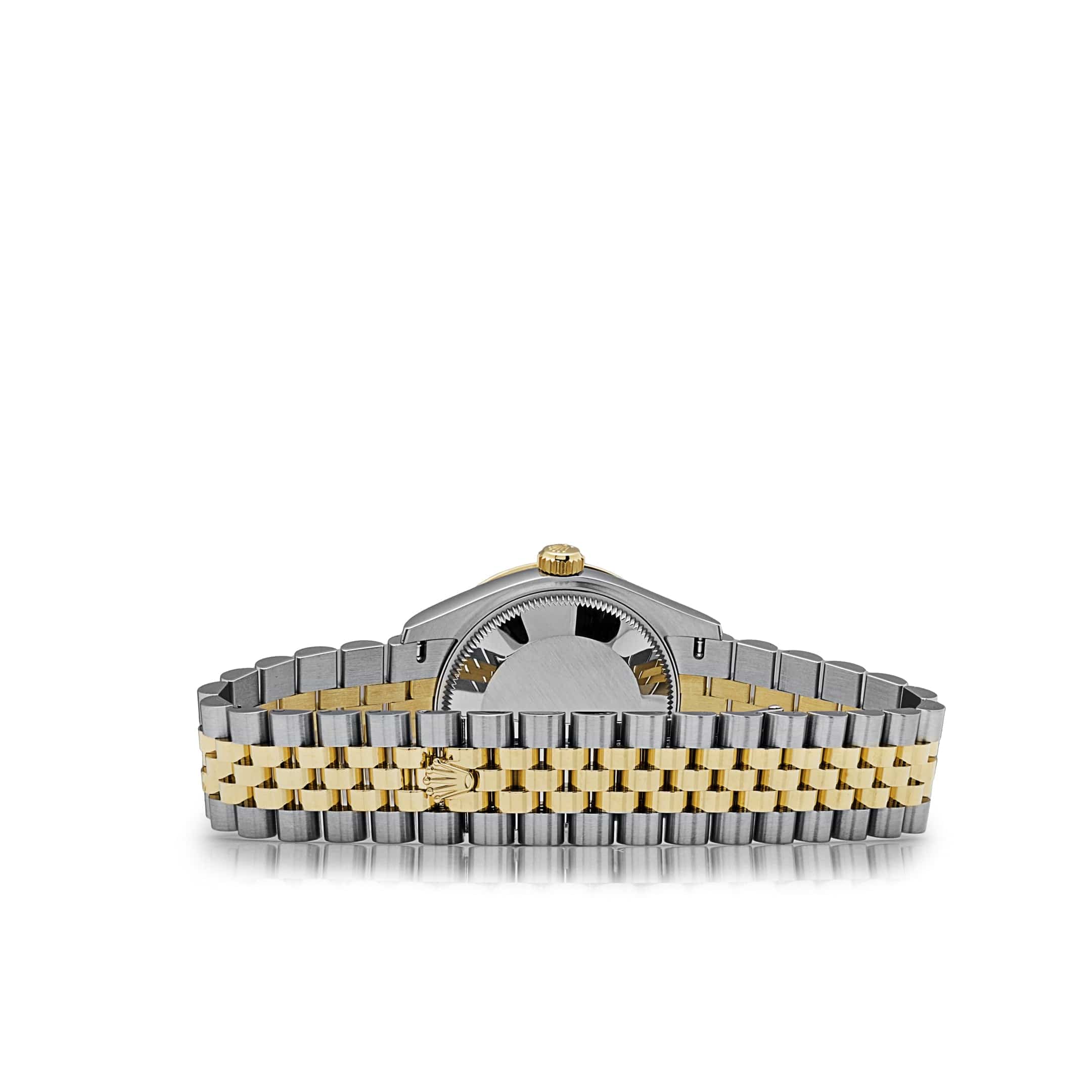 Rolex Datejust 31 278383RBR 'Ladies' Two-Toned Yellow Gold Stainless Steel Green Flower Dial