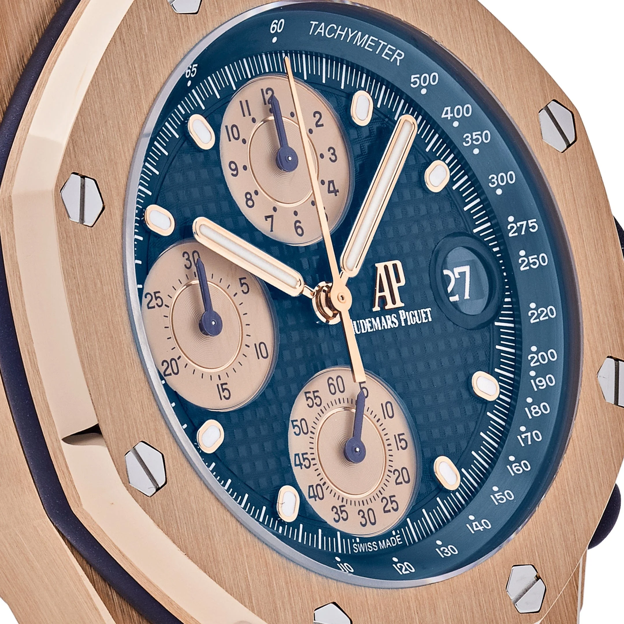 Audemars Piguet Royal Oak Offshore 26238OR.OO.2000OR.01 Chronograph 'Brick' Rose Gold Blue Dial (2024)
