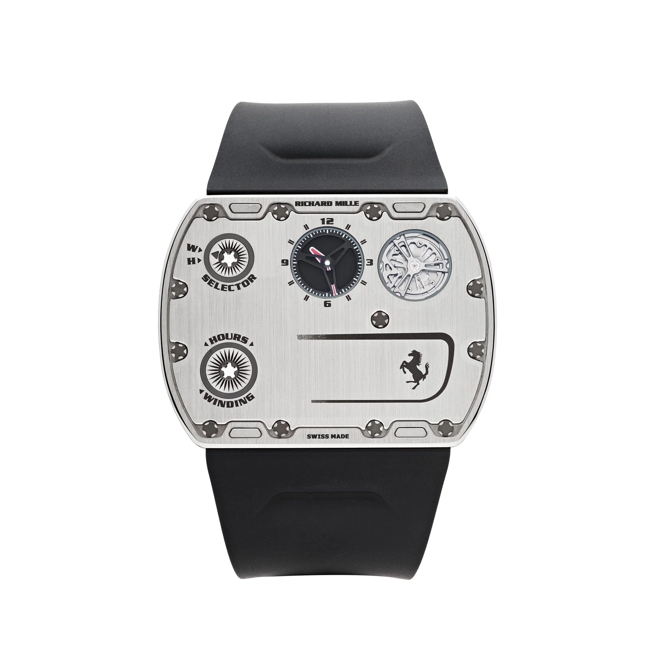 Richard Mille RM UP-01 Ferrari Ultraflat Titanium Silver Dial Limited Edition of 150