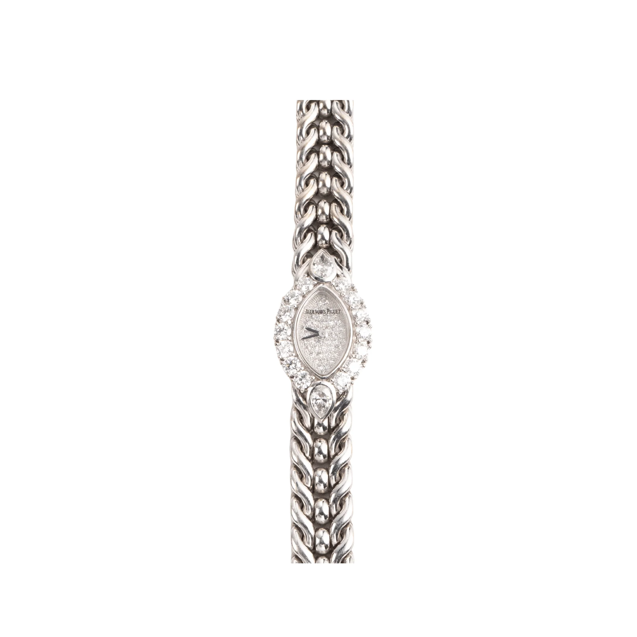 Audemars Piguet Vintage Oval 'Ladies' Cocktail Watch White Gold Diamonds