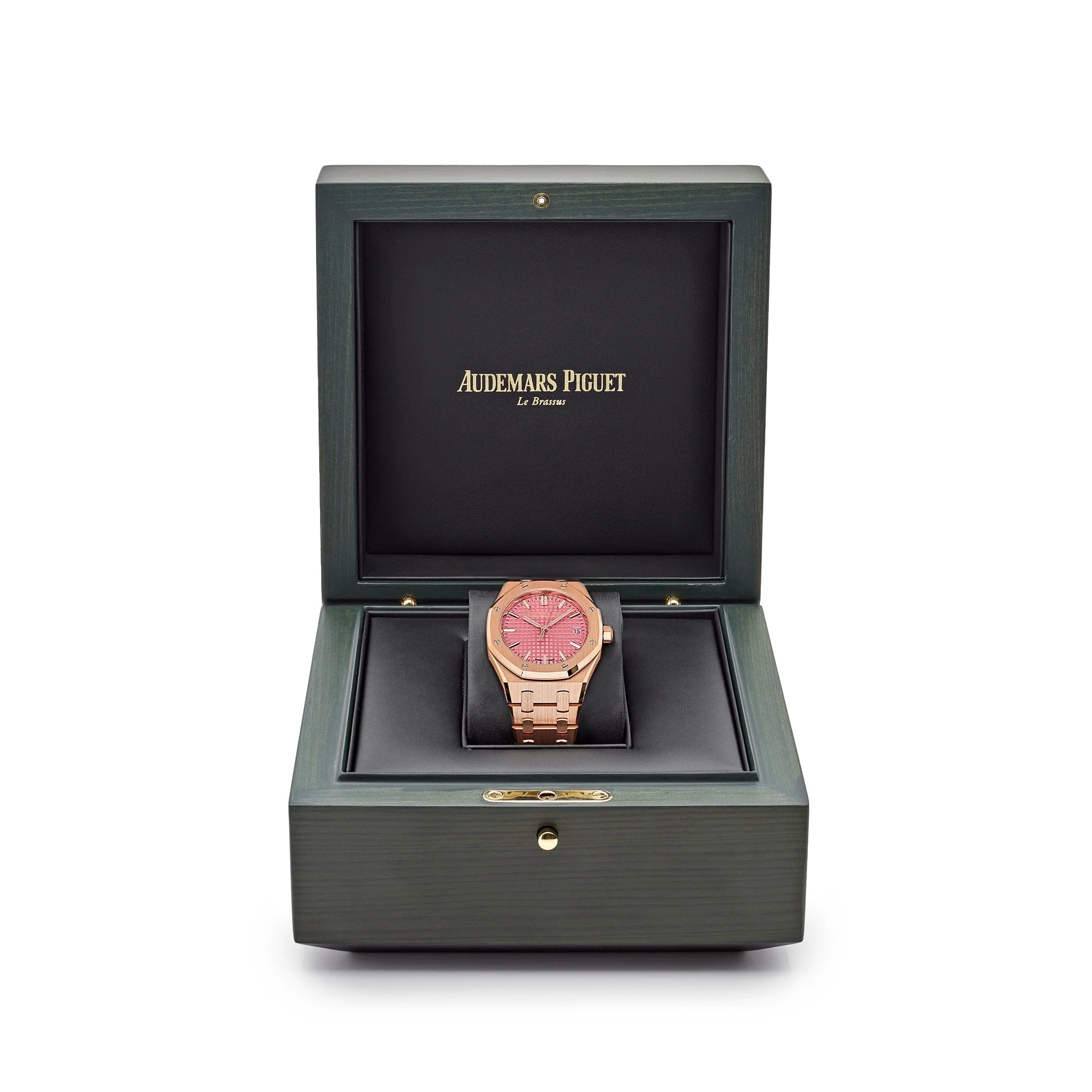 Audemars Piguet Royal Oak 77450OR.OO.1361OR.01 'Ladies' Rose Gold Pink Dial (2024)