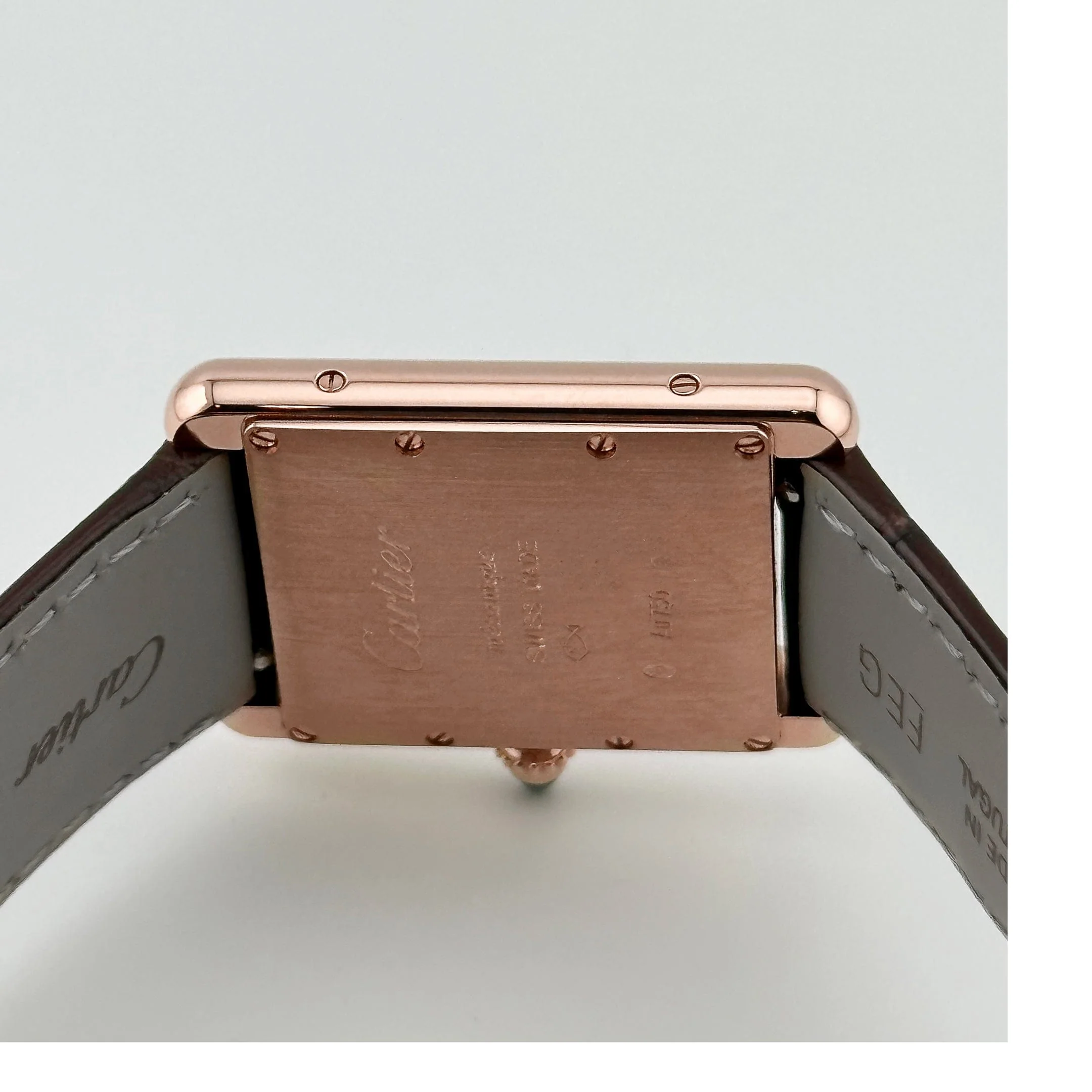 Cartier Tank Louis Large WGTA0011 Rose Gold Alligator (2024)