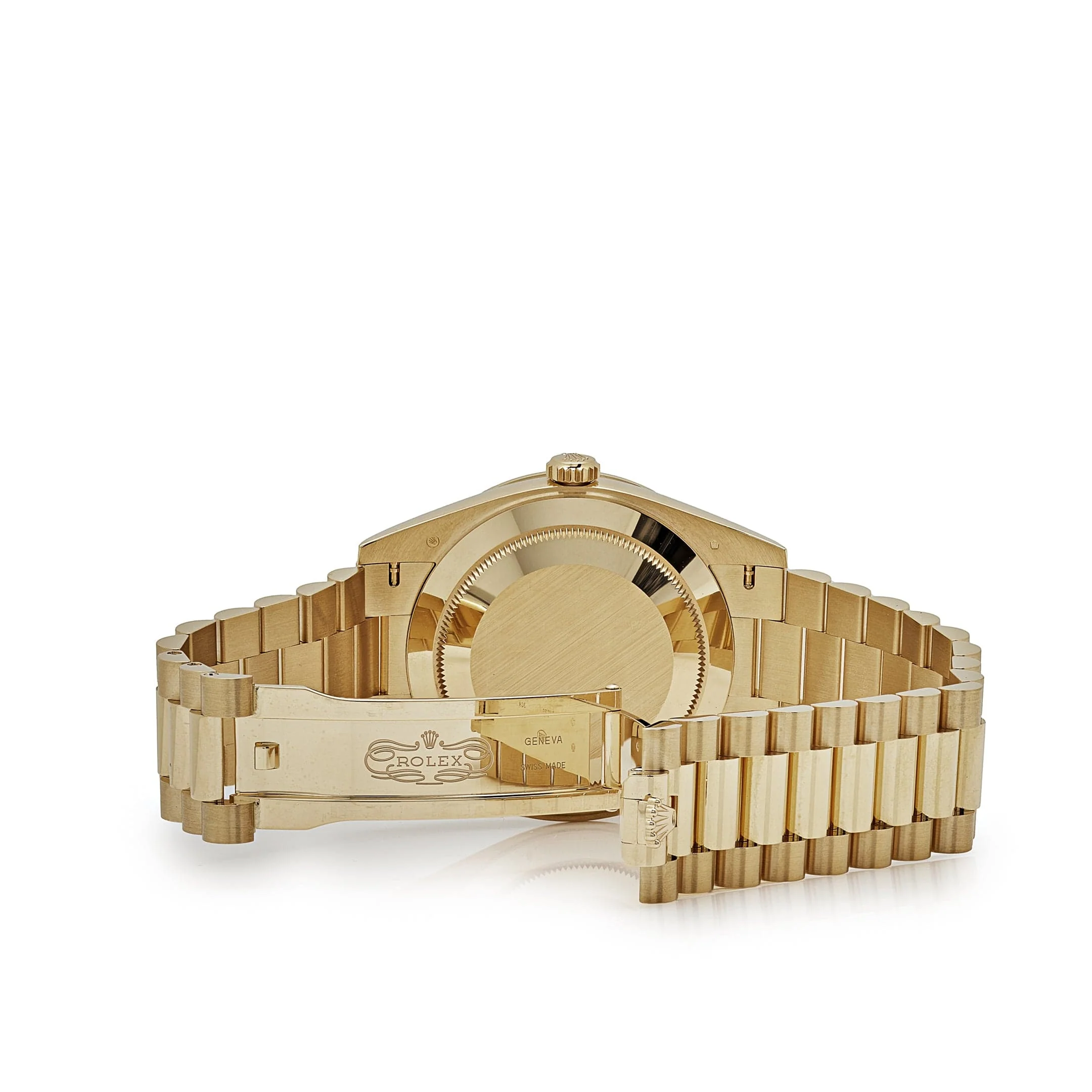 Rolex Day-Date 40 228398TBR Yellow Gold Onyx Baguette Diamond Dial Baguette Bezel (2023)