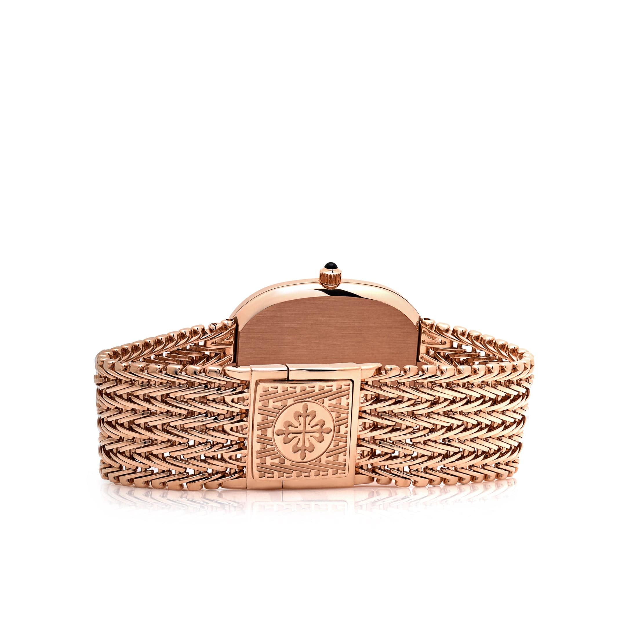 Patek Philippe Golden Ellipse 5738/1R-001 Rose Gold Black Dial