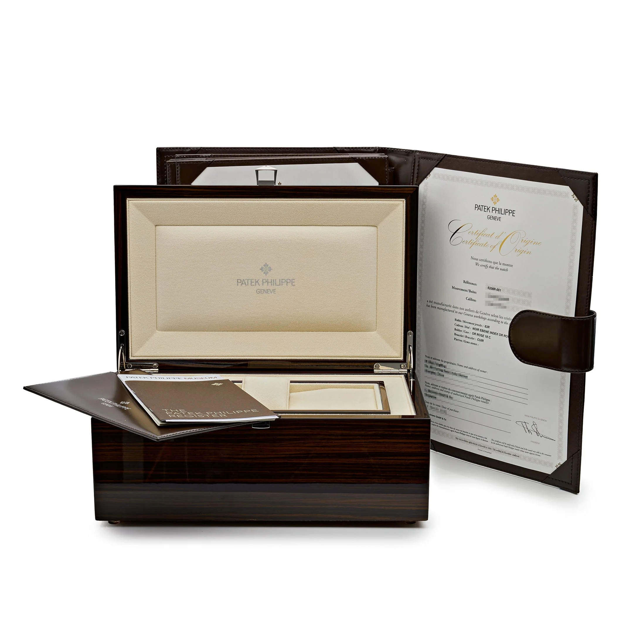 Patek Philippe Grand Complications 5208R-001 Minute Repeater Perpetual Calendar Rose Gold Black Dial