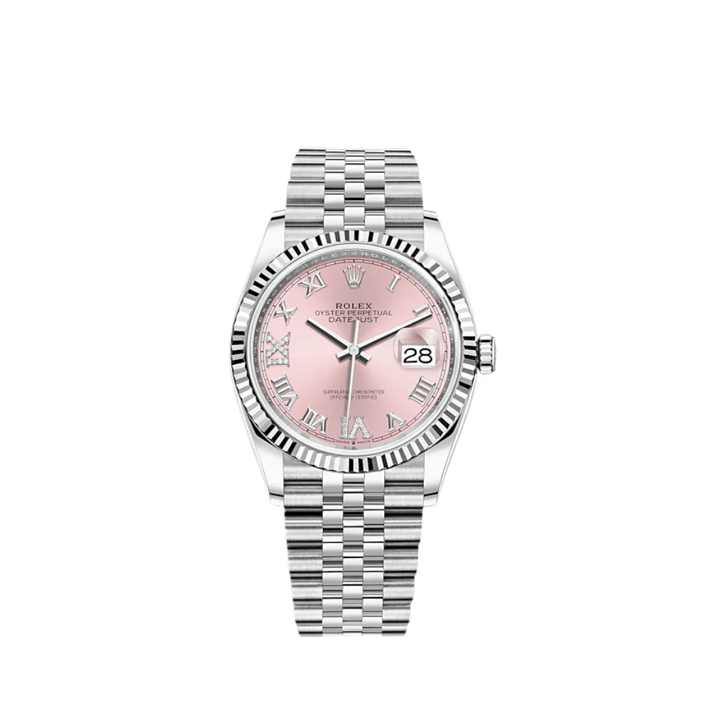 Rolex Datejust 36 126234 Stainless Steel Pink Dial Jubilee