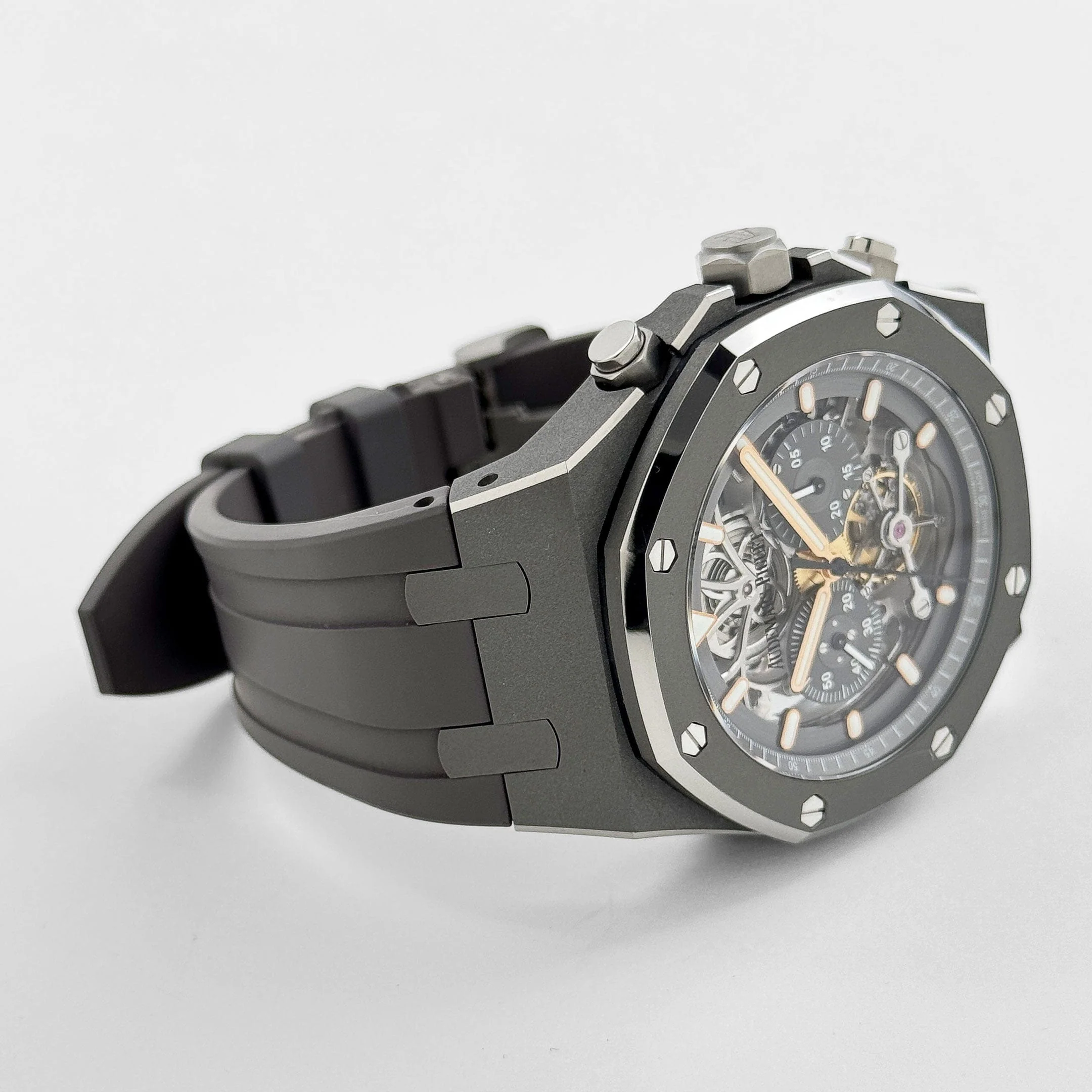 Audemars Piguet Royal Oak 26347TI.OO.D004CR.01 Tourbillon Chronograph Titanium Openworked Dial Boutique Only Edition