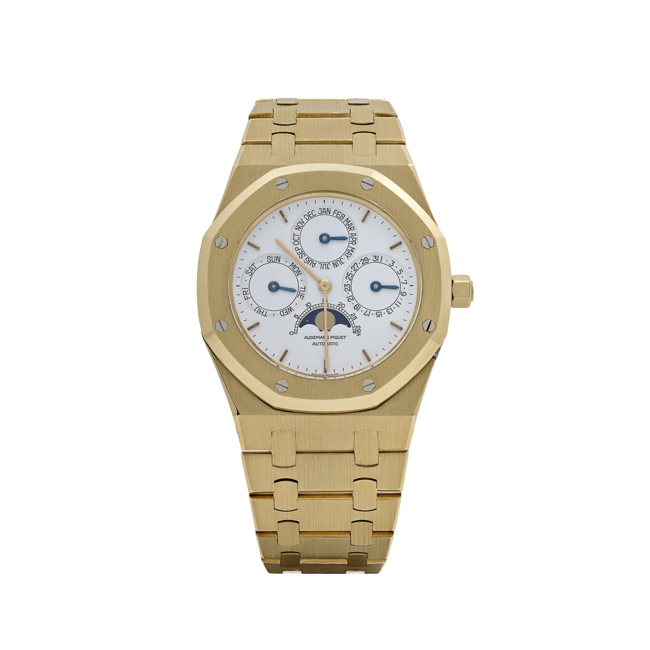 Audemars Piguet Royal Oak Perpetual Calendar 25654BA Yellow Gold White Dial