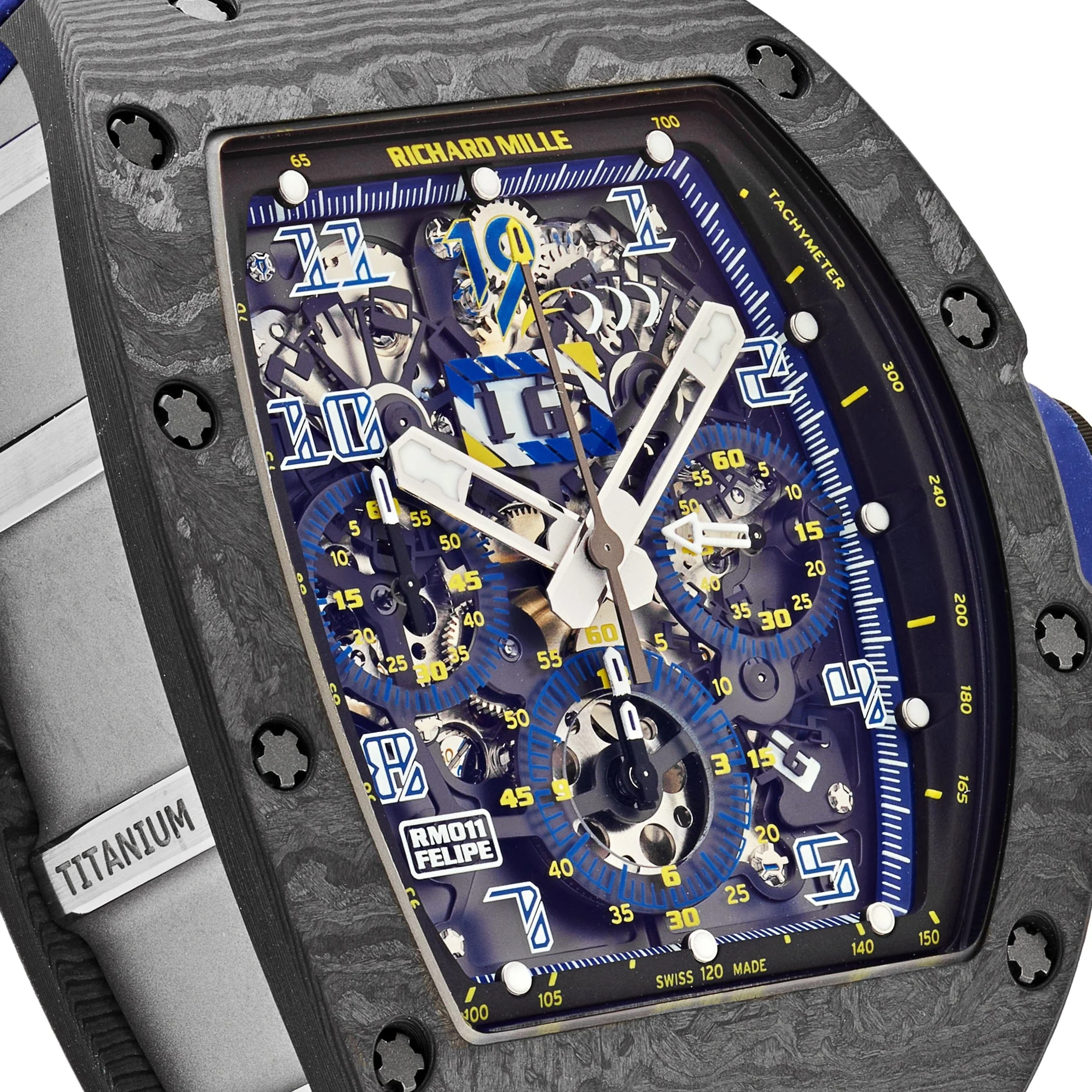 Richard Mille RM 011 Automatic Flyback Chronograph Felipe Massa 10th Anniversary Carbon TPT Titanium Limited Edition of 100