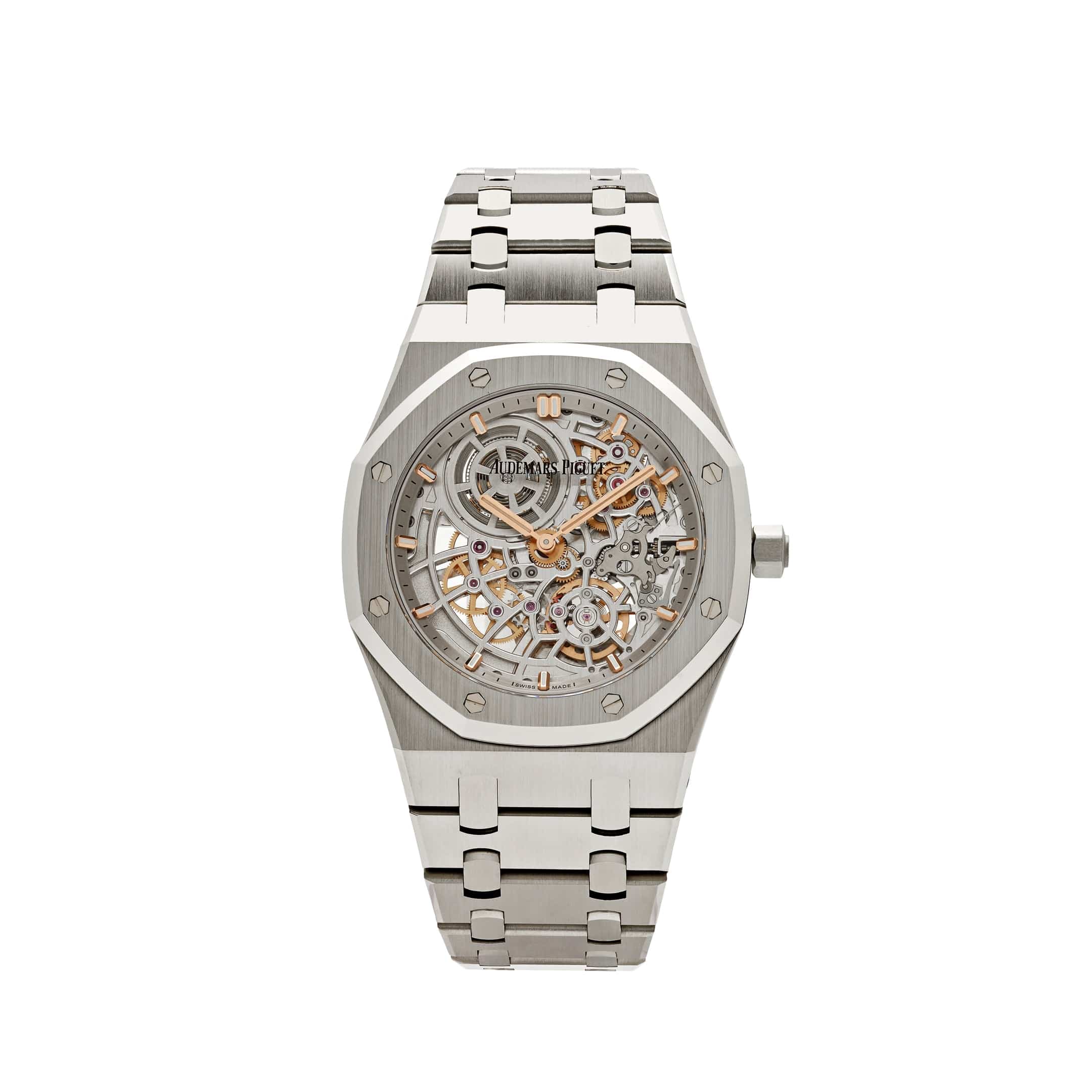 Audemars Piguet Royal Oak 16204ST.OO.1240ST.01 'Jumbo Extra-Thin' 50th Anniversary Stainless Steel Openworked