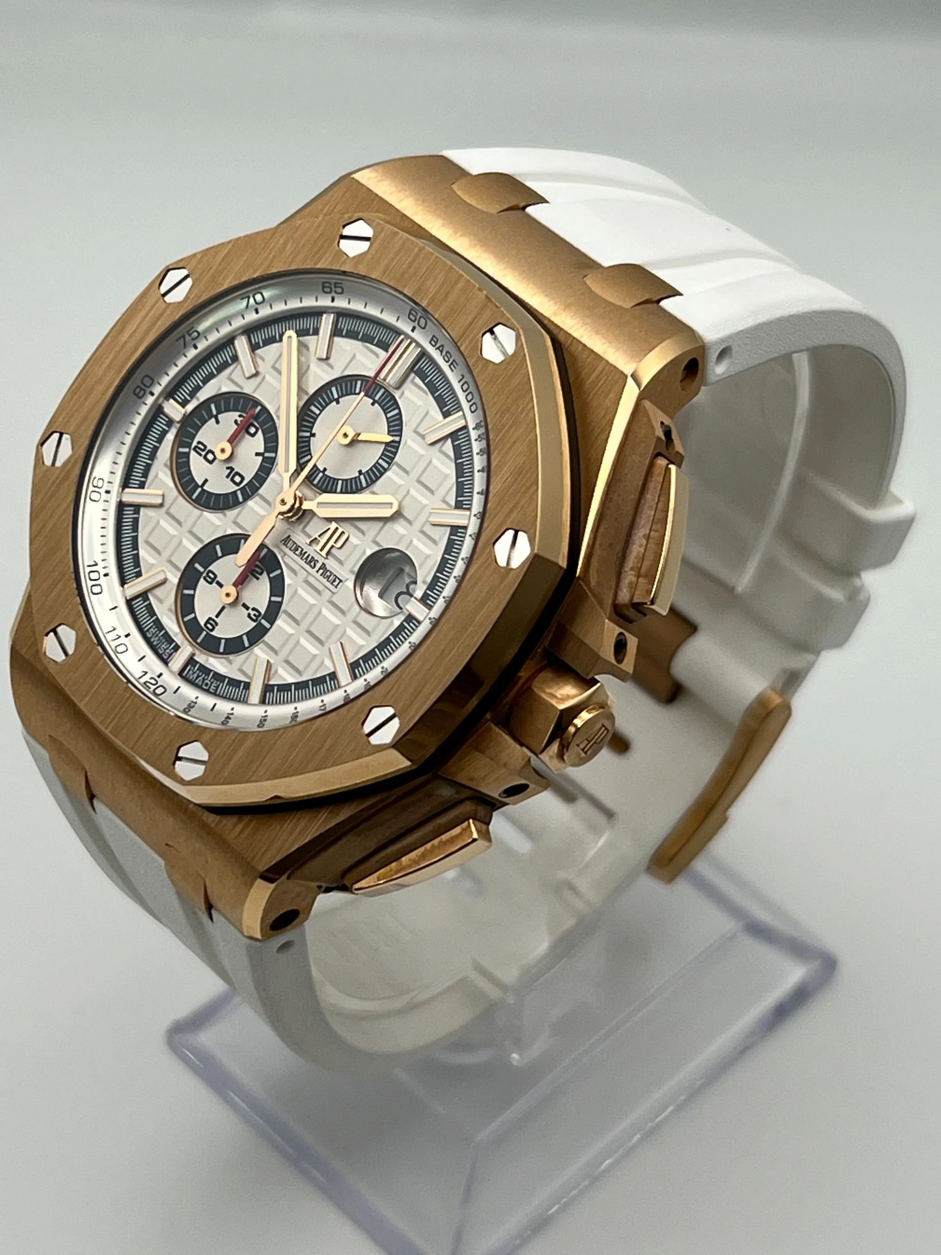 Audemars Piguet Royal Oak Offshore 26408OR.OO.A010CA.01.99 Chronograph Rose Gold White Dial Limited Edition of 50