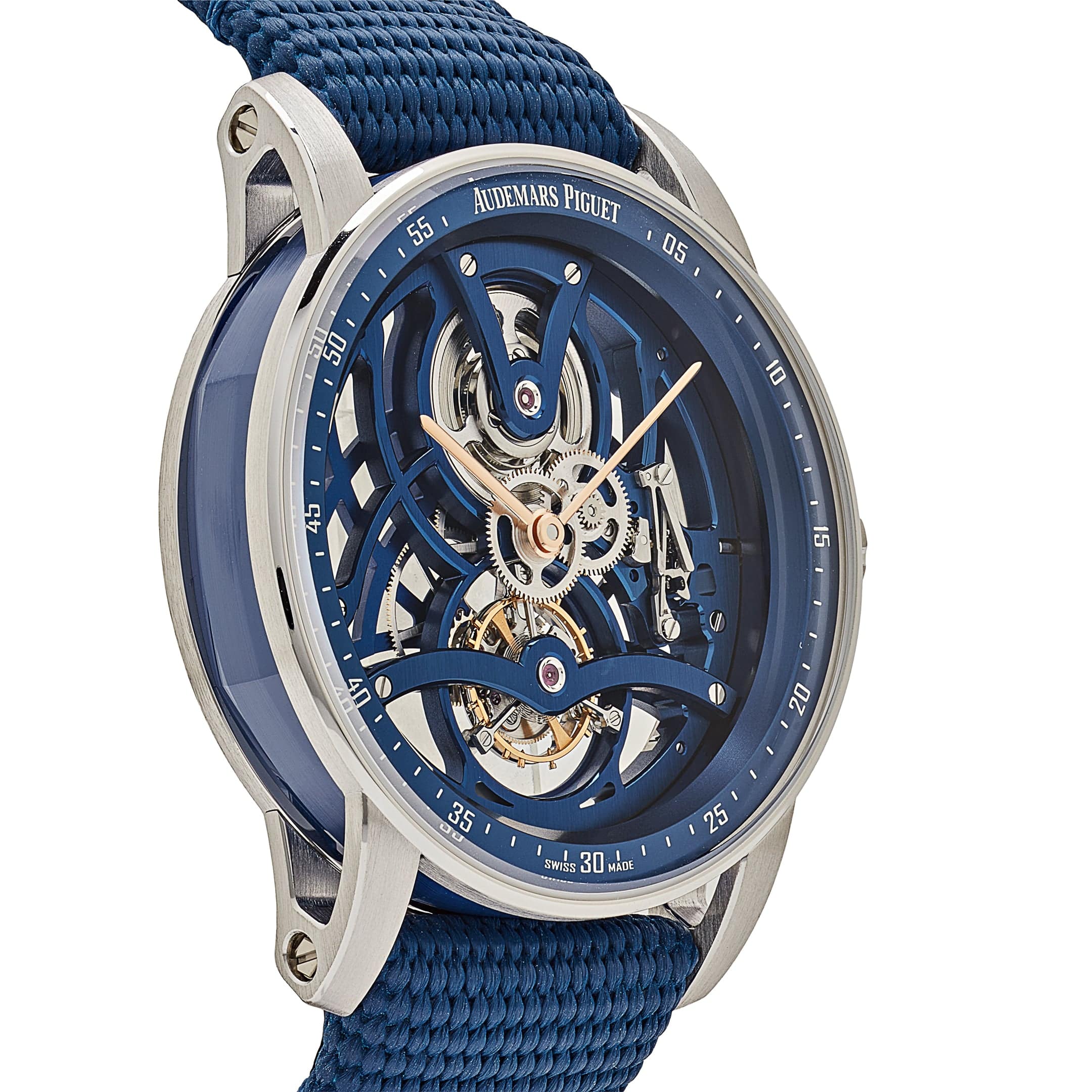 Audemars Piguet Code 11.59 Tourbillon Openworked 26600NB.OO.D346KB.01 White Gold Blue Ceramic Limited Edition of 50