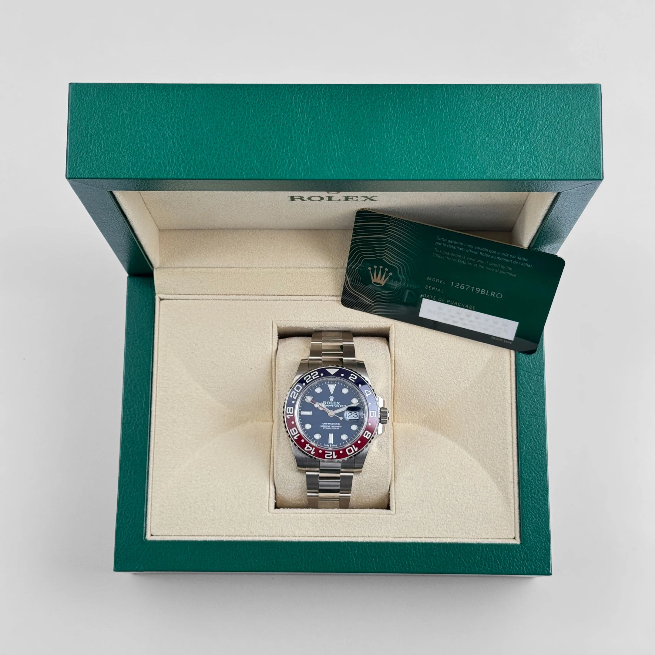 Rolex GMT-Master II 126719BLRO 'Pepsi' White Gold Blue Dial (2020)