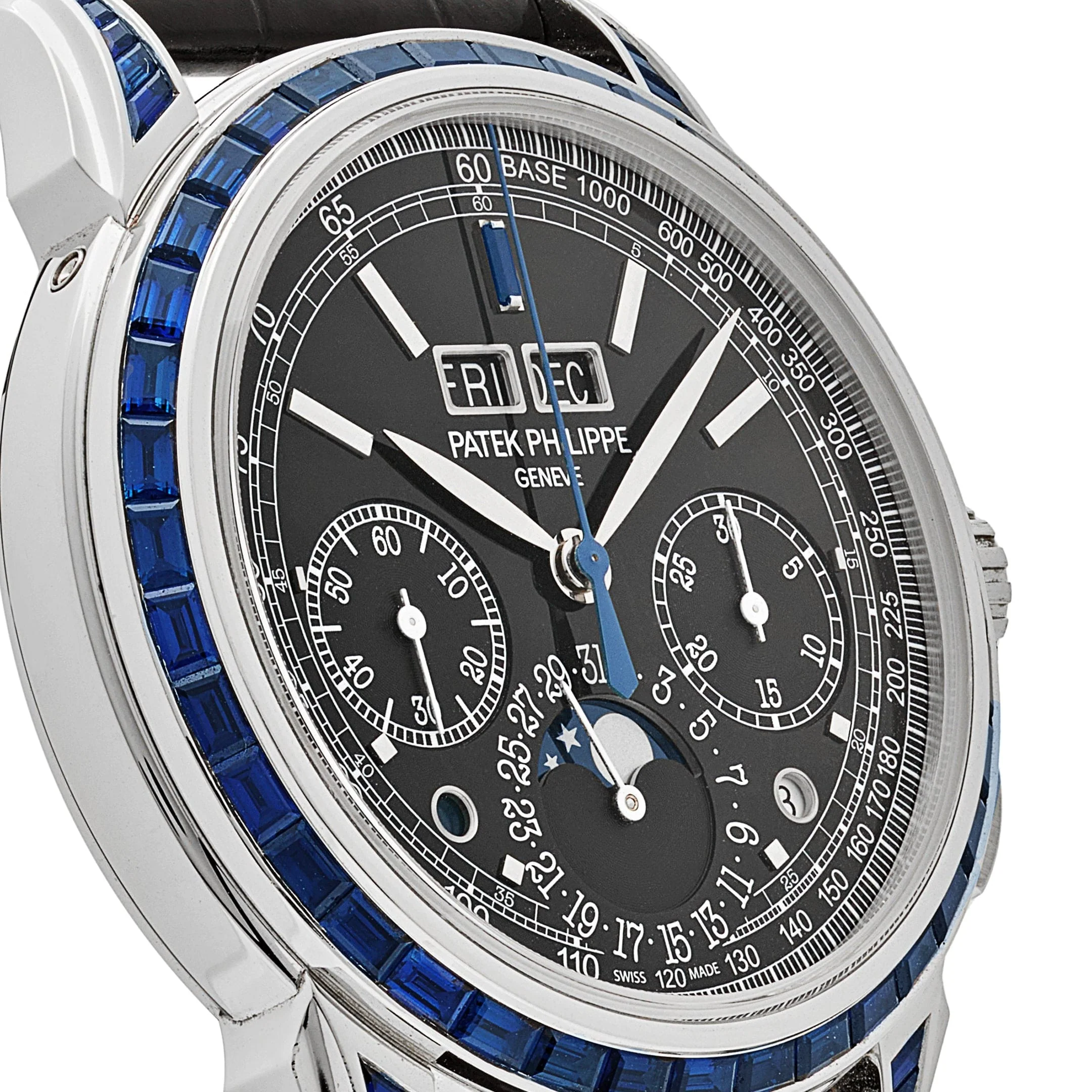 Patek Philippe Grand Complications 5271/11P-001 Moon Phases Platinum Black Dial Sapphire Bezel