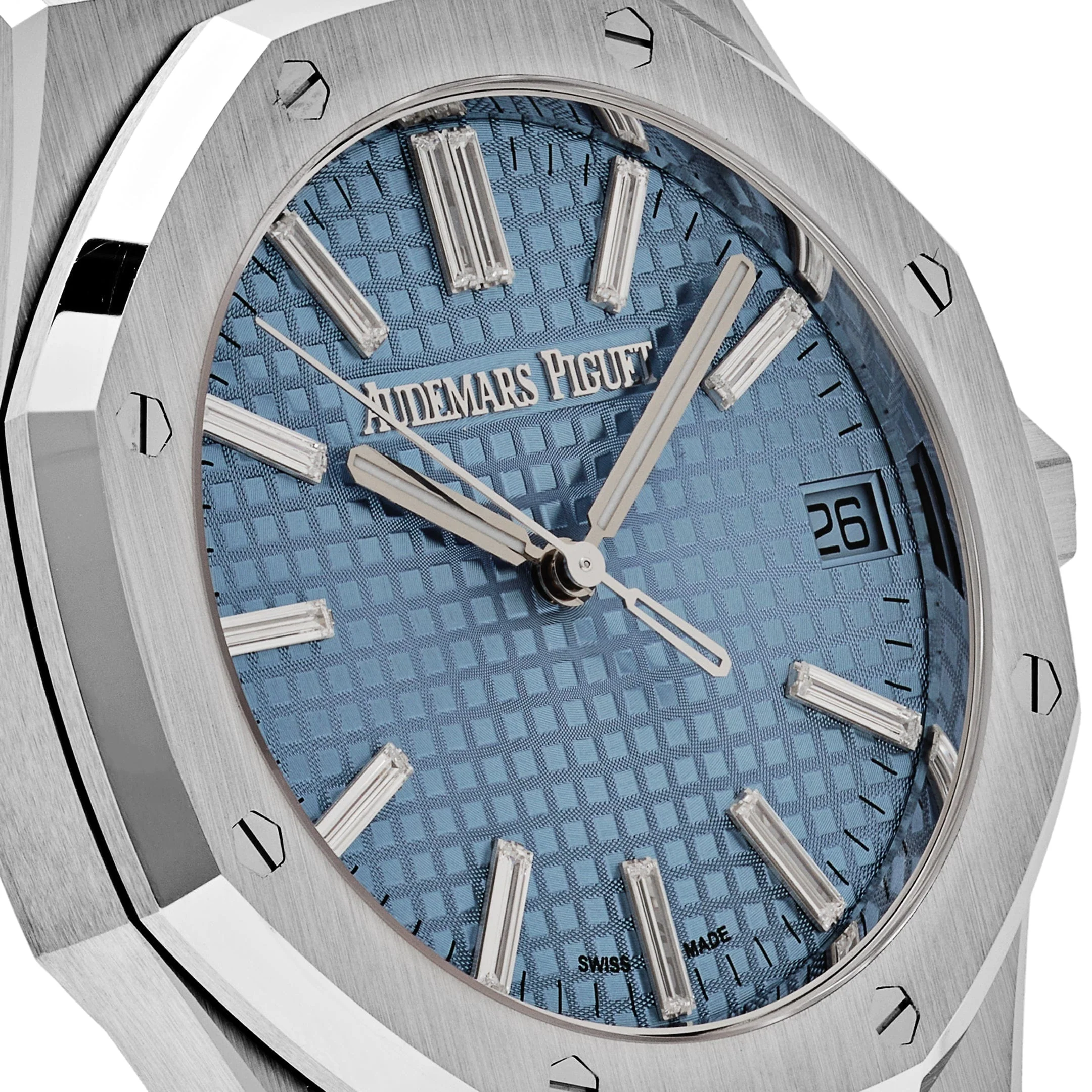 Audemars Piguet Royal Oak 15510BC.OO.1320BC.01 White Gold Blue Baguette Dial Limited Edition of 100
