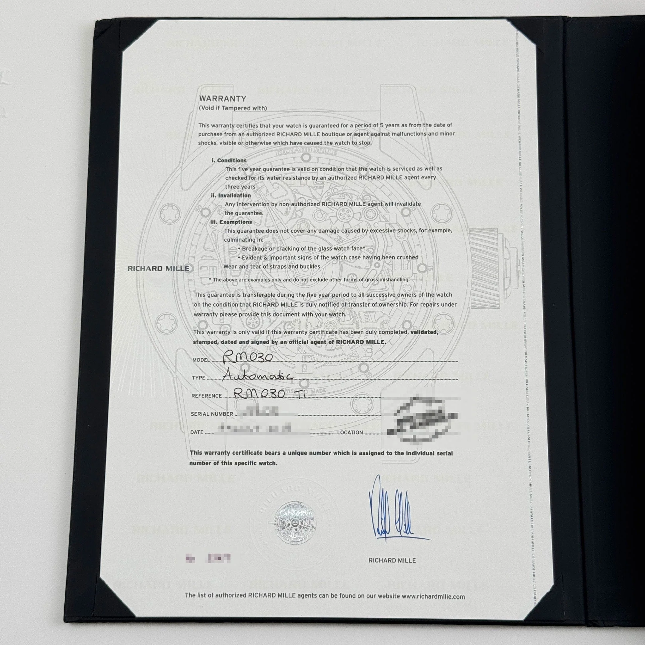 Richard Mille RM 030 Titanium (2018)